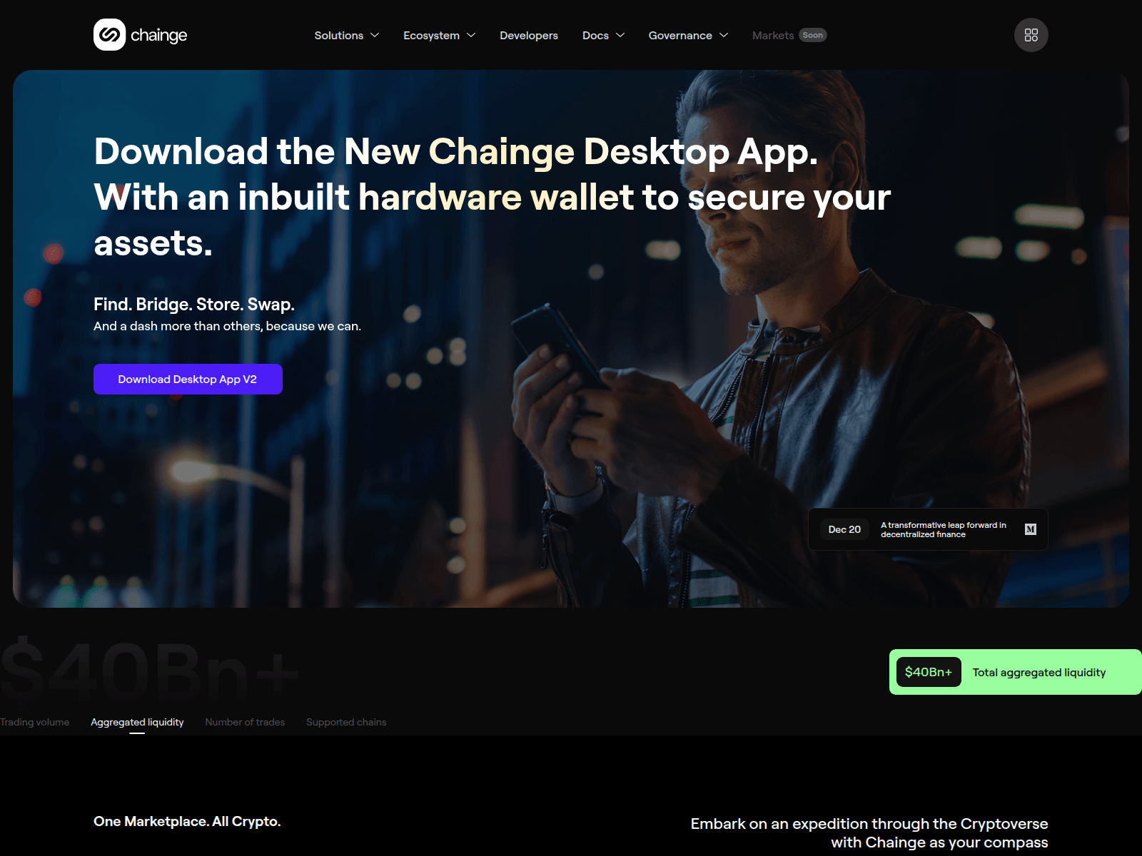 Screenshot of chaingedesktopv2.com