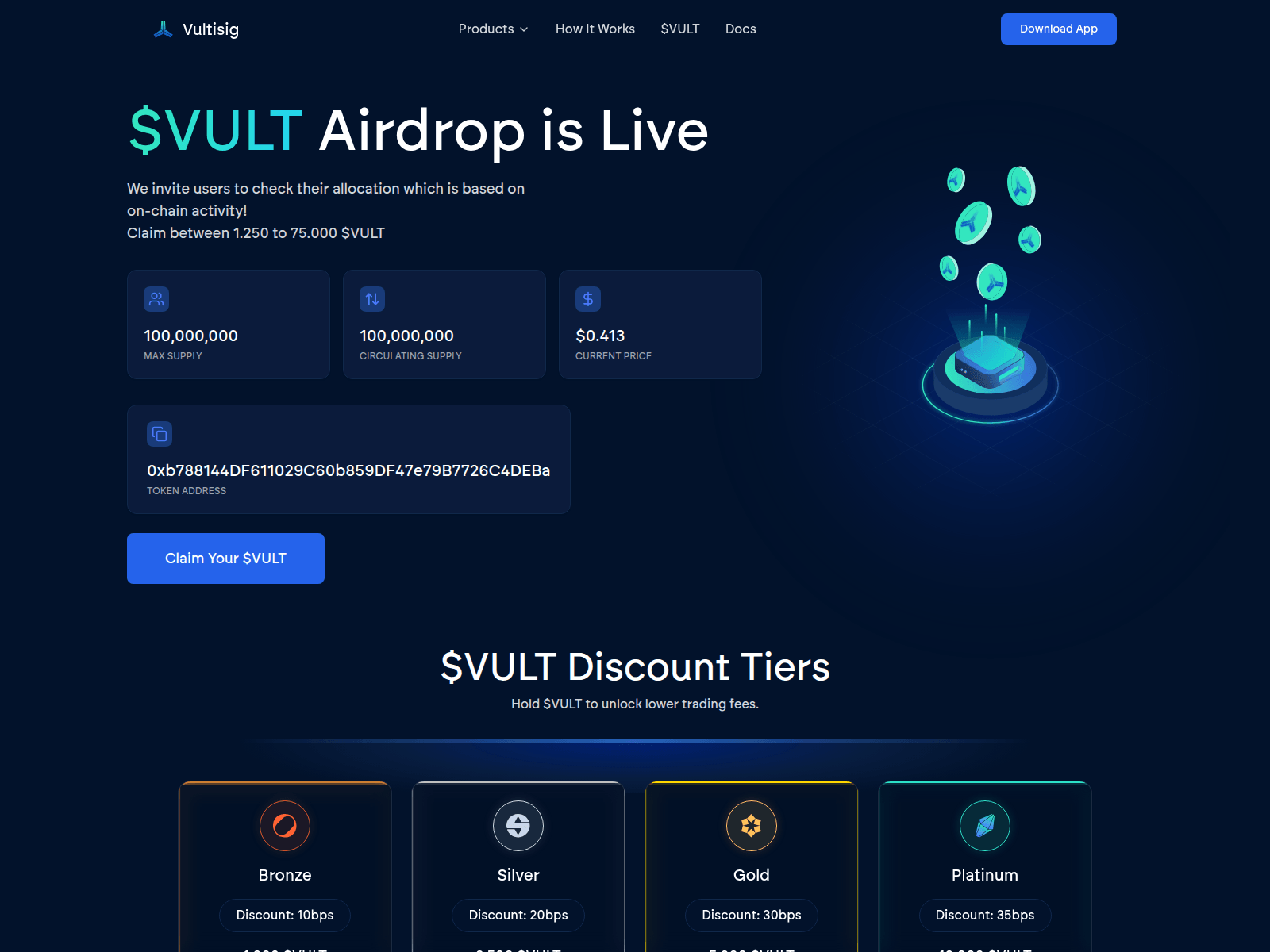 Screenshot of get-vultisig.com