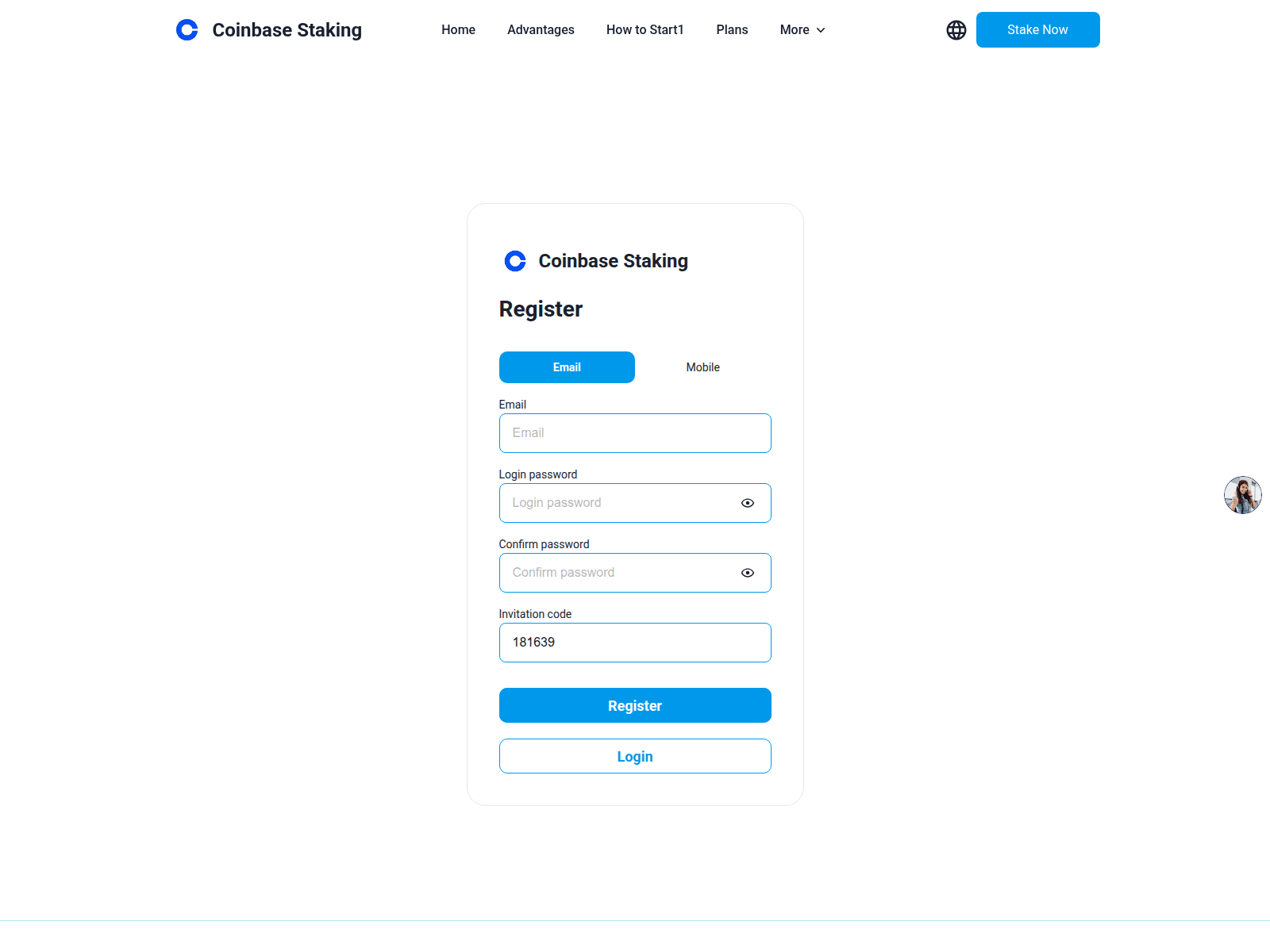 Screenshot of coinrise.cash