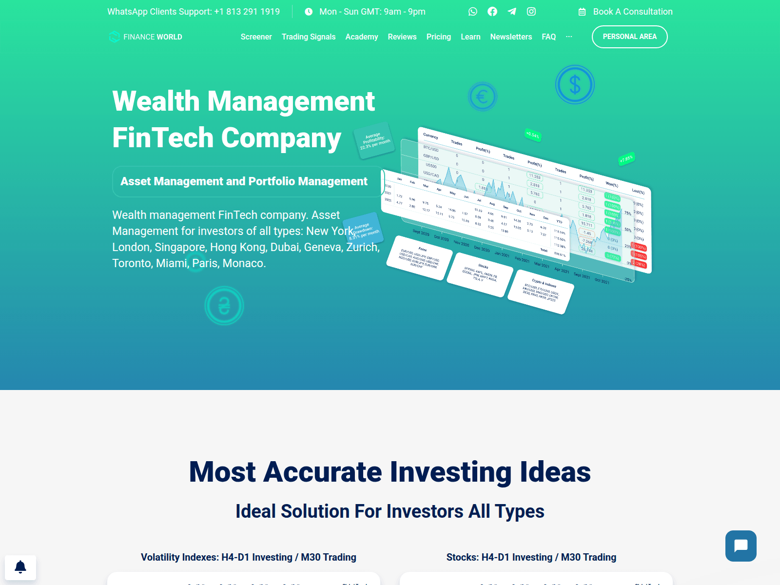 Screenshot of financeworld.io