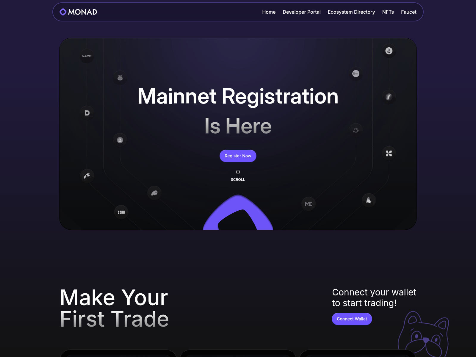 Screenshot of monad-signup.app