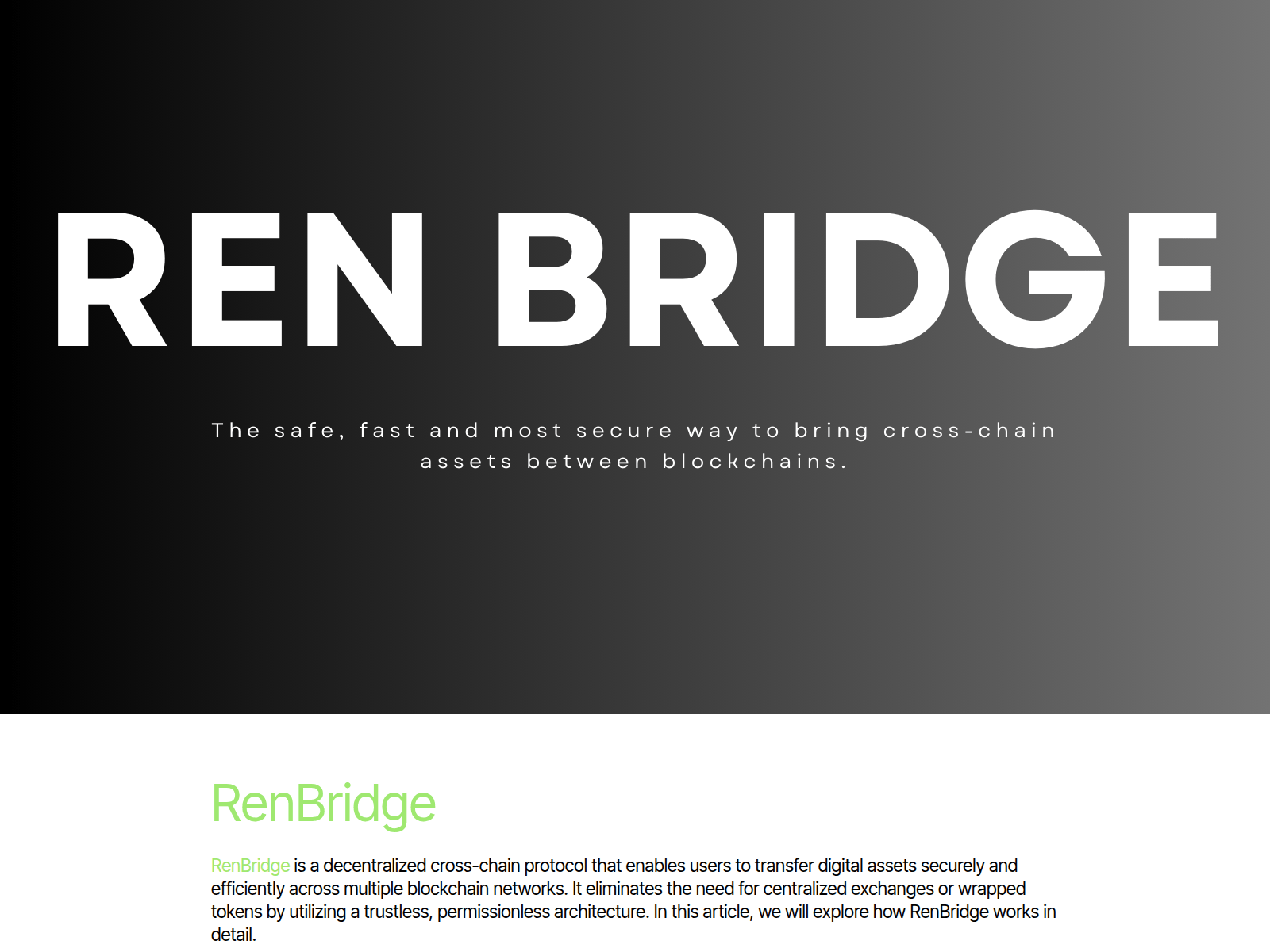 Screenshot of renbridge-site.github.io