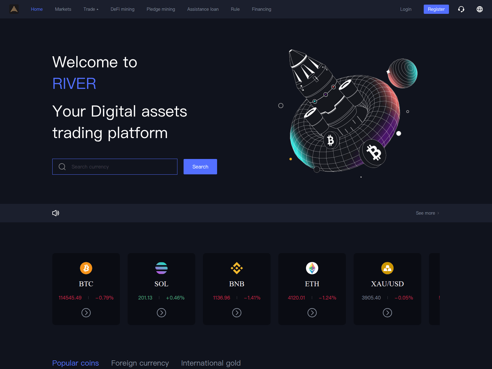 Screenshot of river-we.cyou