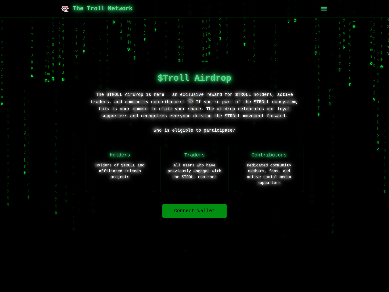 Screenshot of troilnetwork.io
