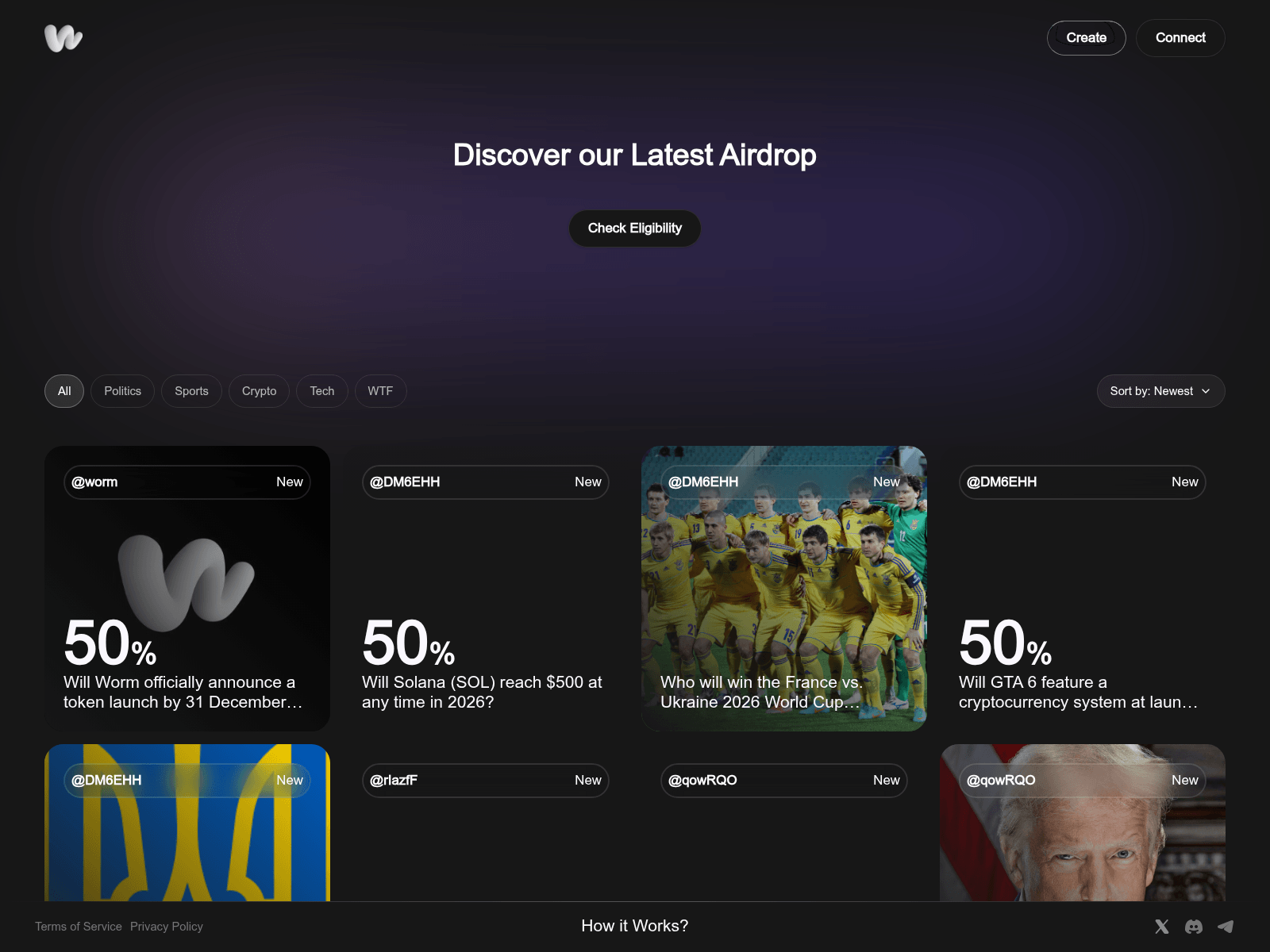 Screenshot of wormsol.com