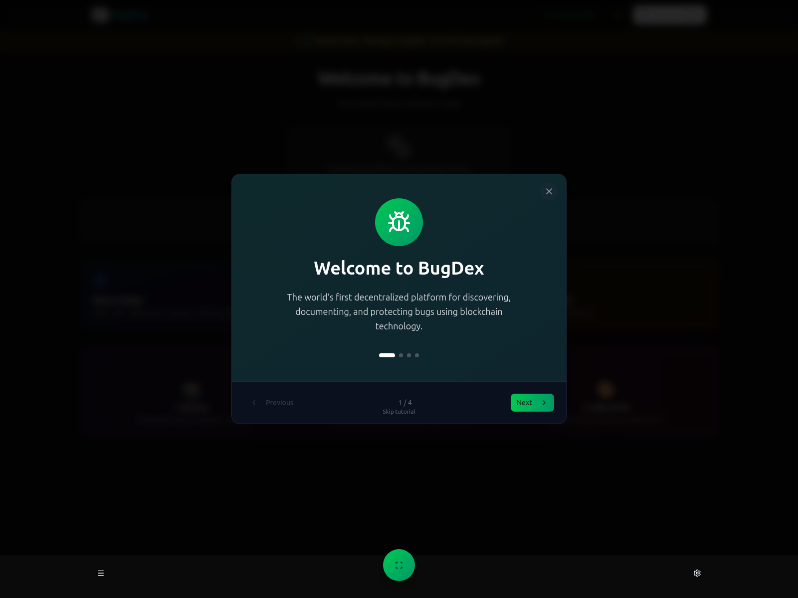 Screenshot of bugdex.life
