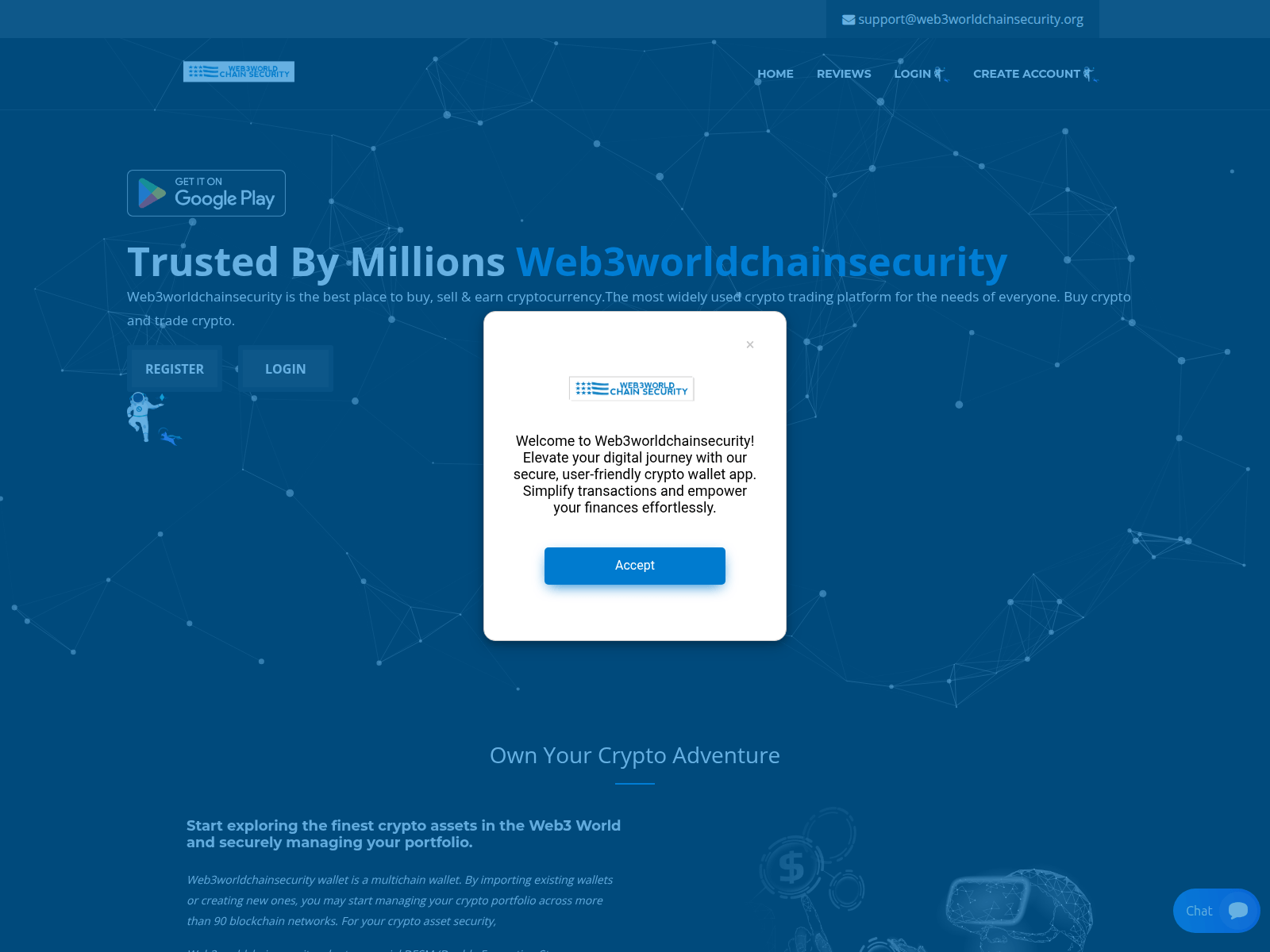 Screenshot of web3worldchainsecurity.org