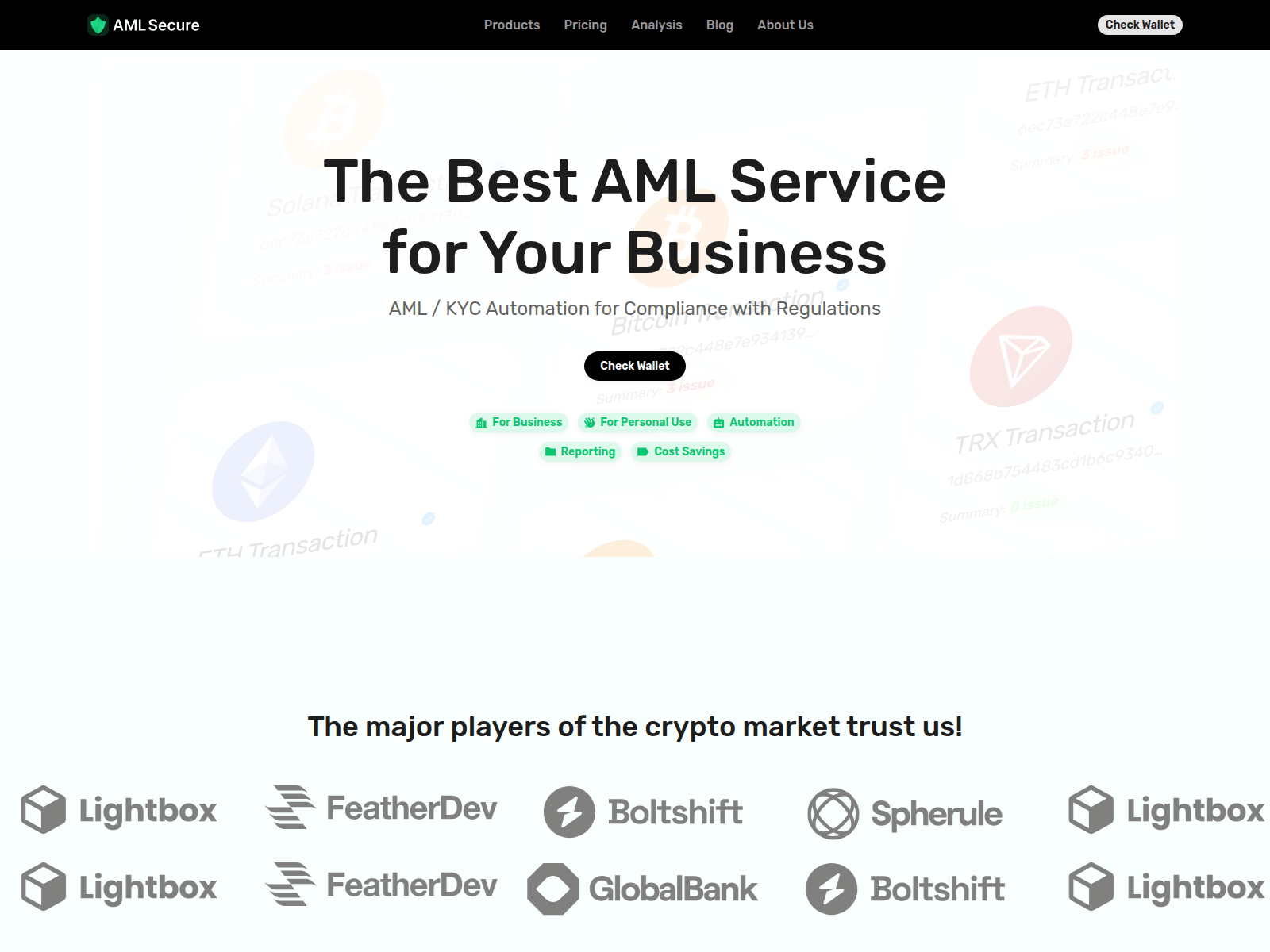 Screenshot of amlsecure.rest
