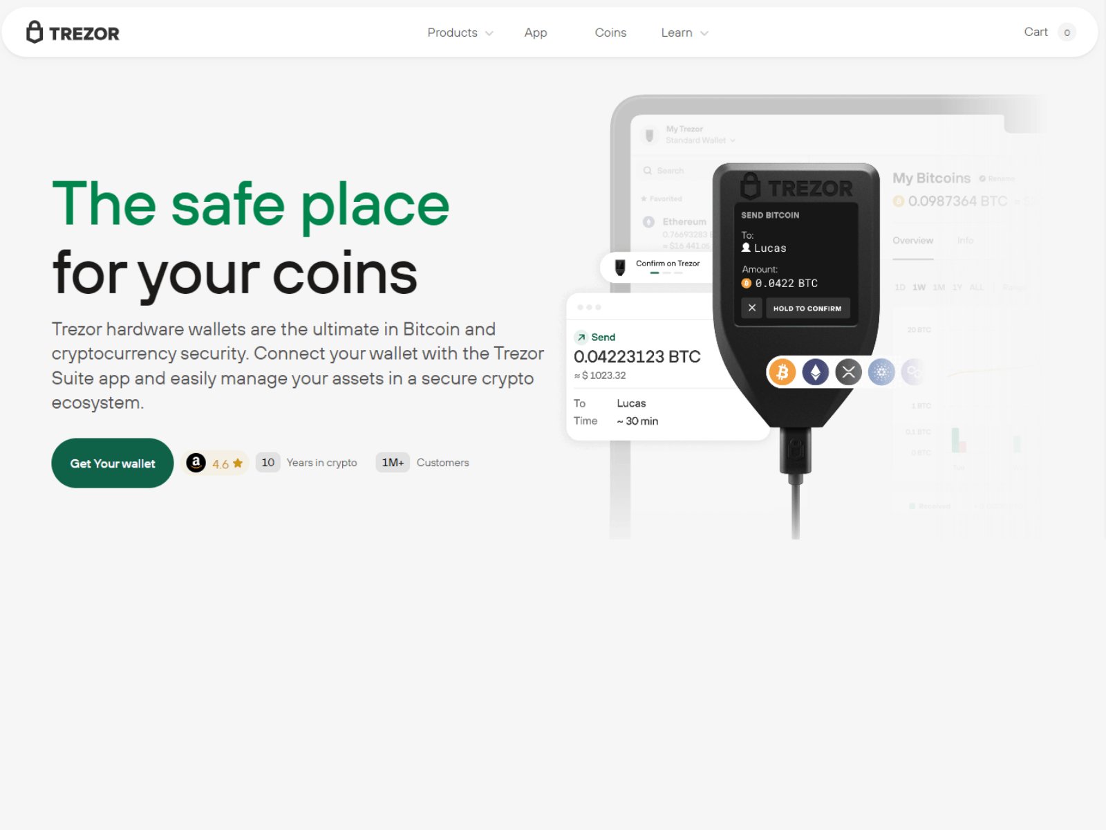 Screenshot of trrezorwllatt.webflow.io