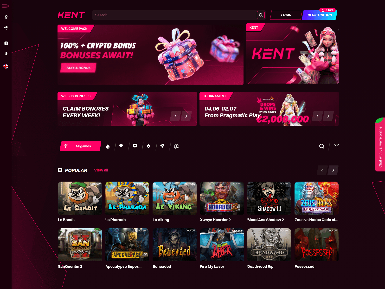 Screenshot of kentzeus.online