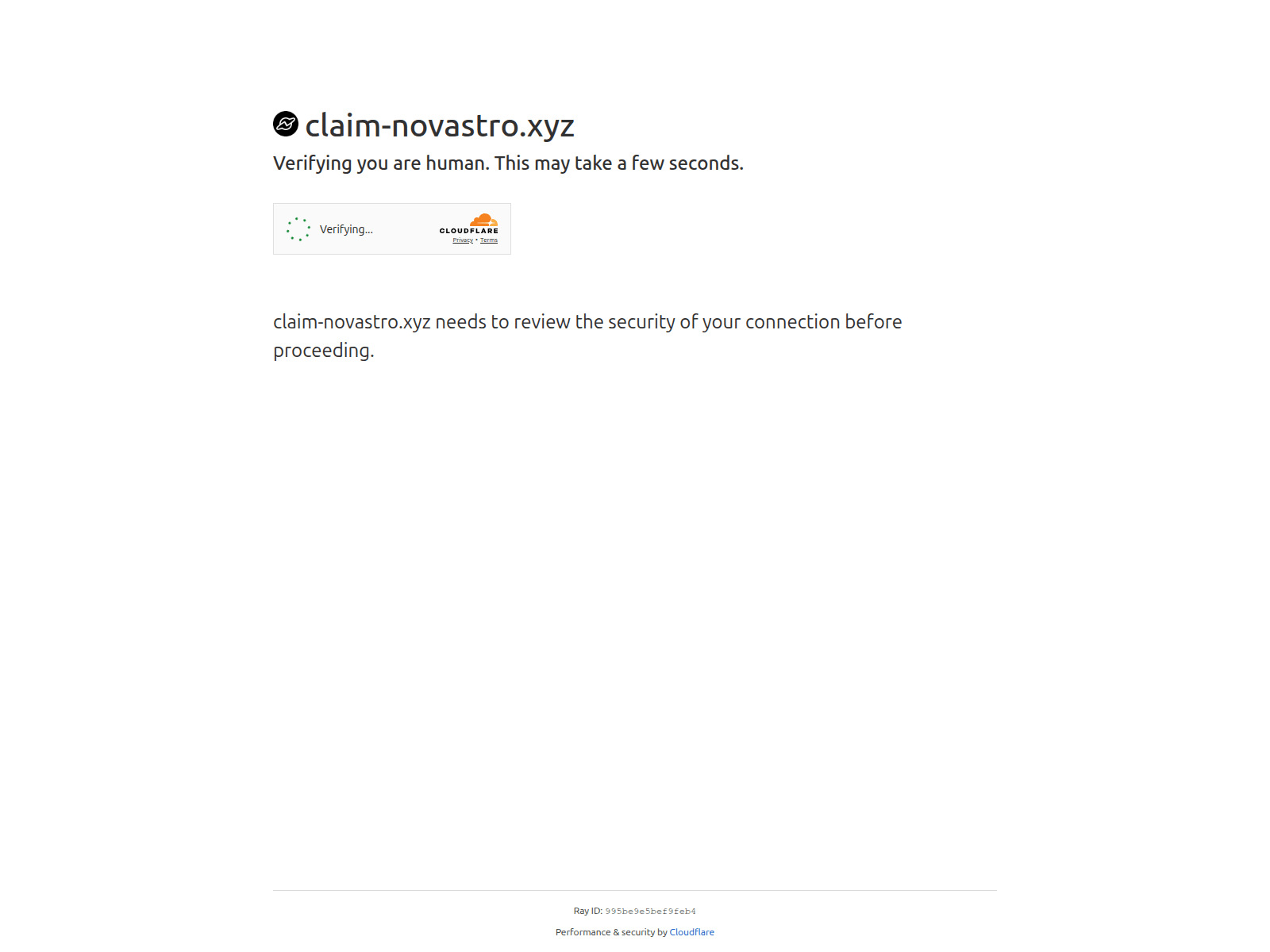 Screenshot of claim-novastro.xyz