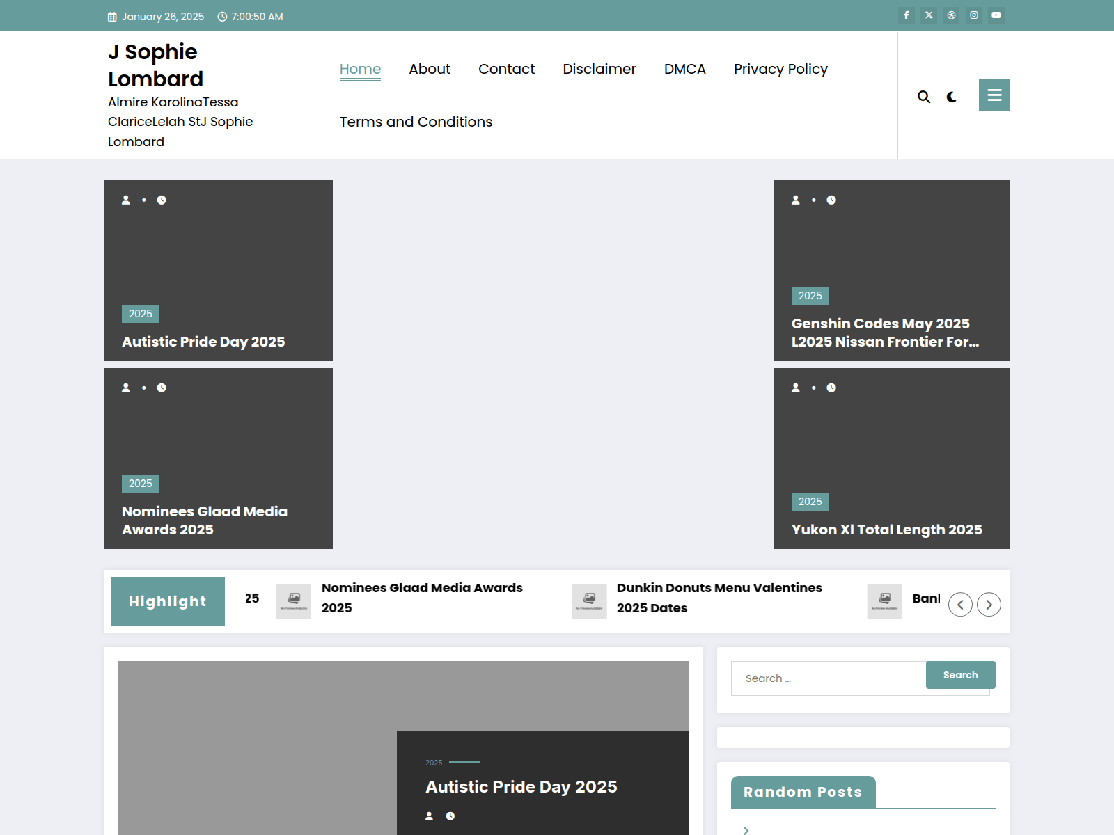 Screenshot of jsophielombard.pages.dev