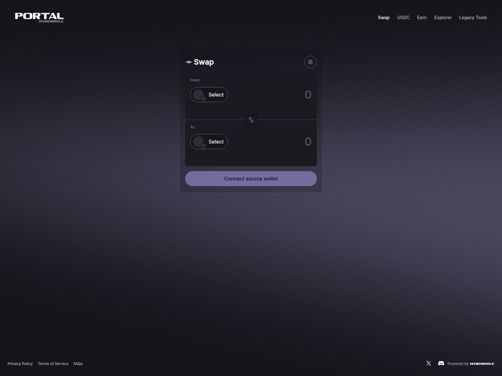 Screenshot of dev.portal-bridge.com