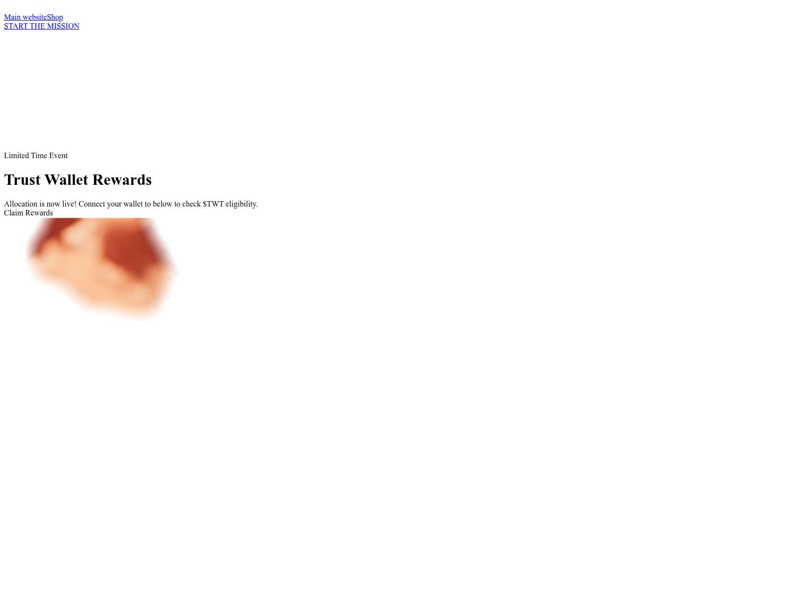 Screenshot of trust-wallet.claims