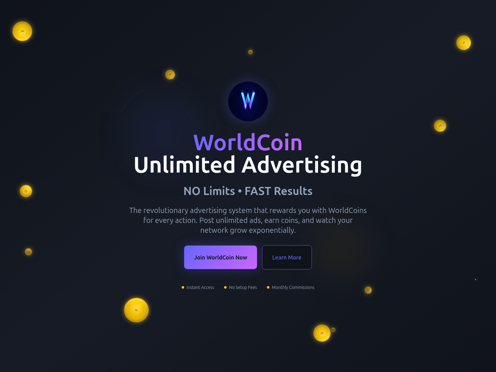 Screenshot of worldcoin.worldprofit.vip