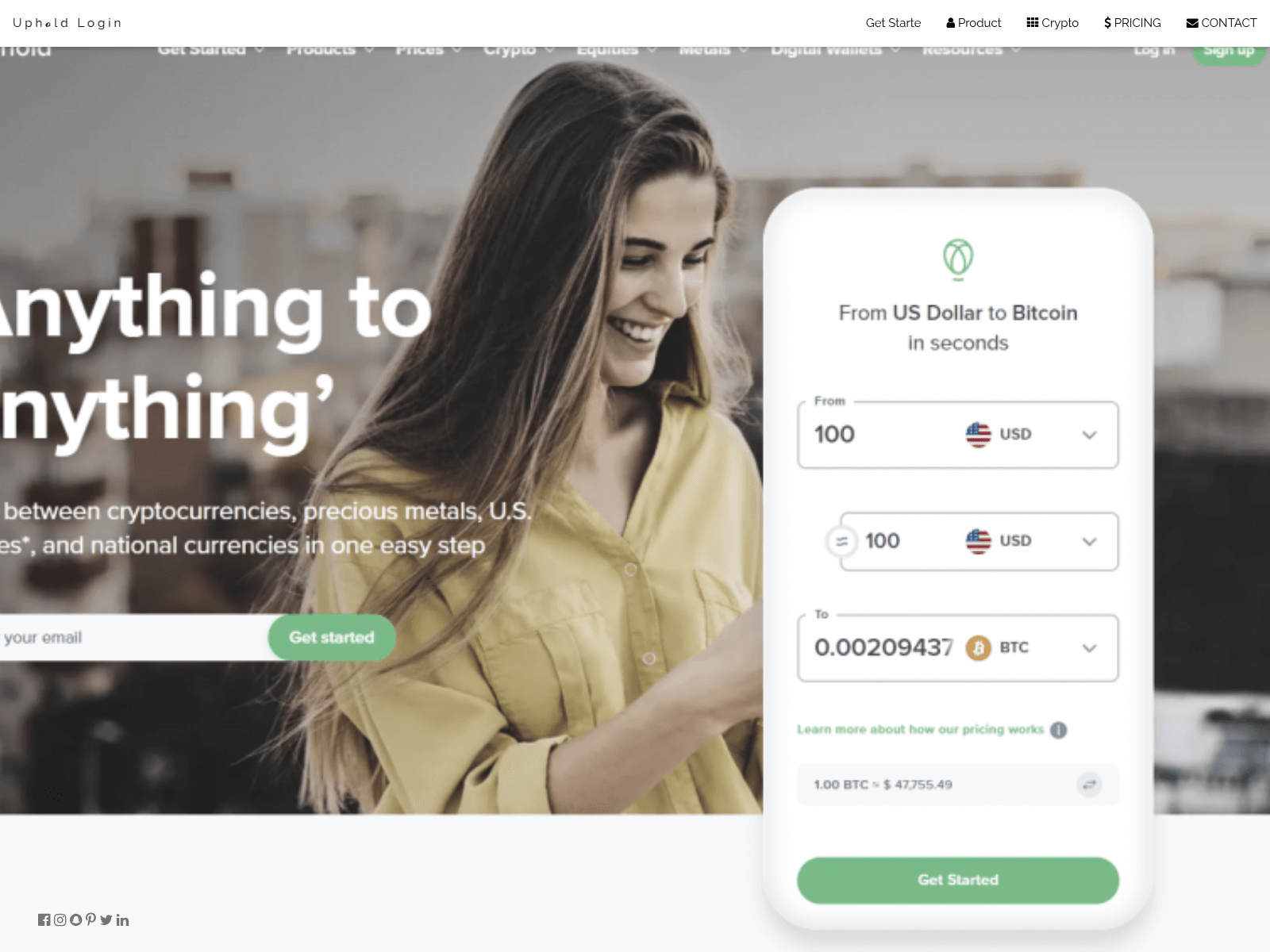 Screenshot of uphuligin.github.io