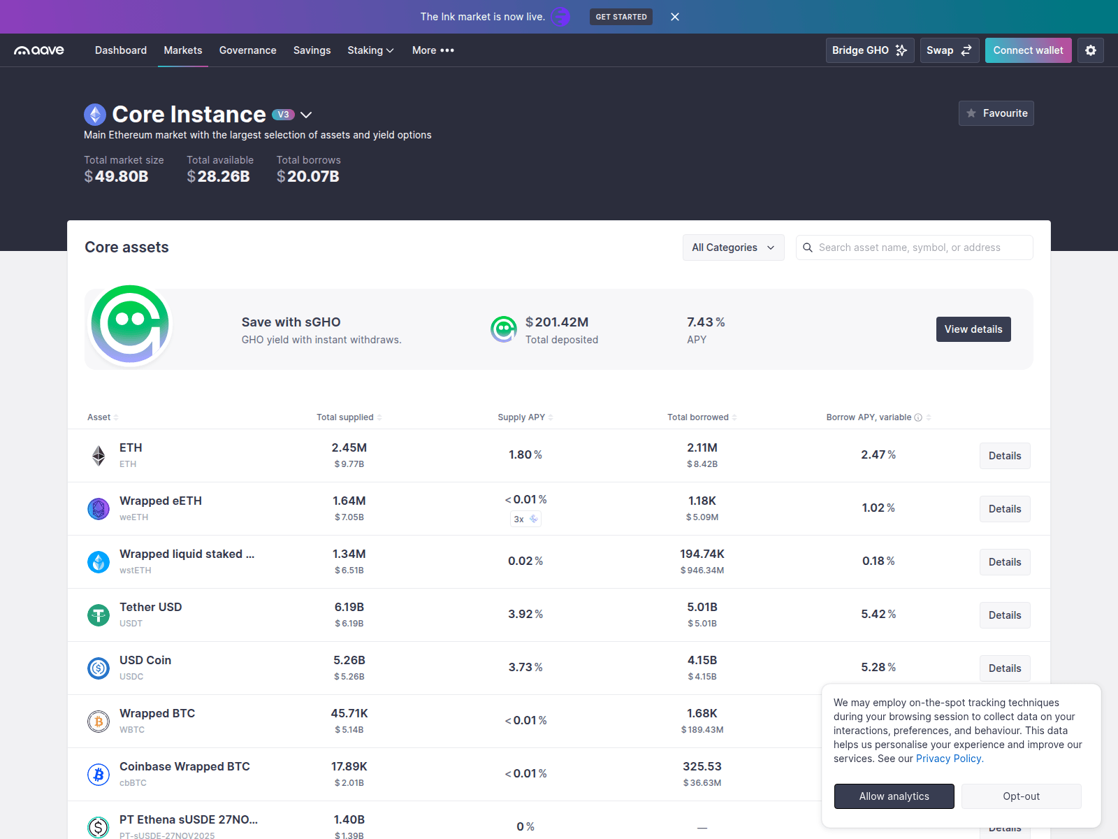 Screenshot of aave.com-auth-api-gateway-beta-online.cloud