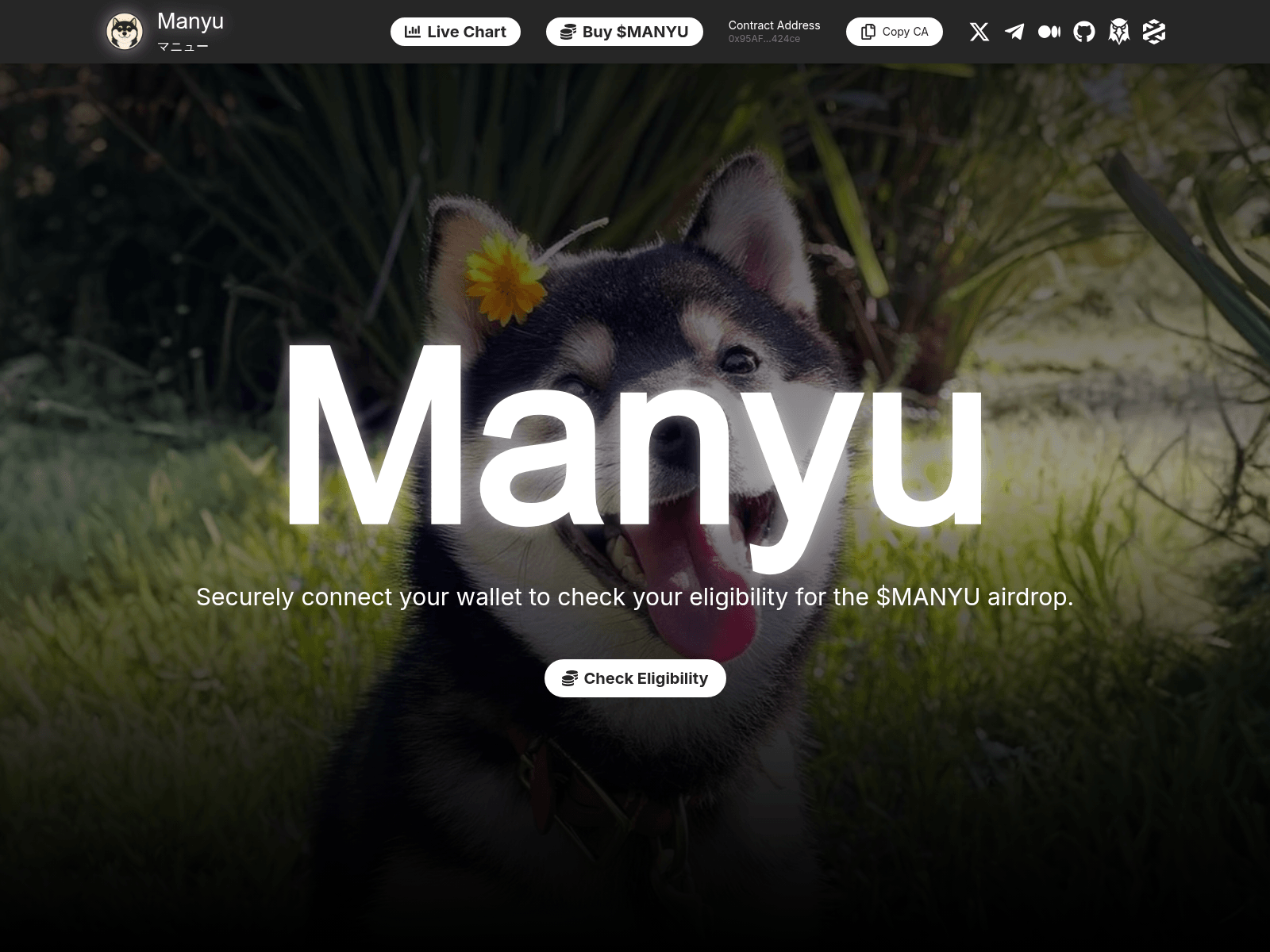 Screenshot of claim-manyushiba.foundation