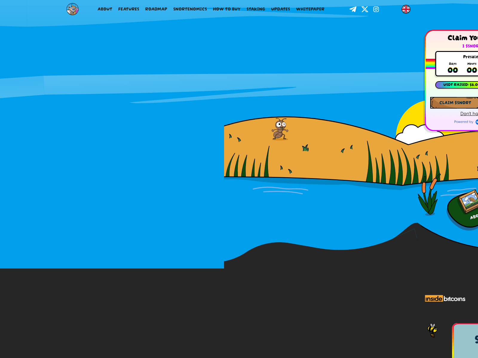Screenshot of reward-snortertoken.com