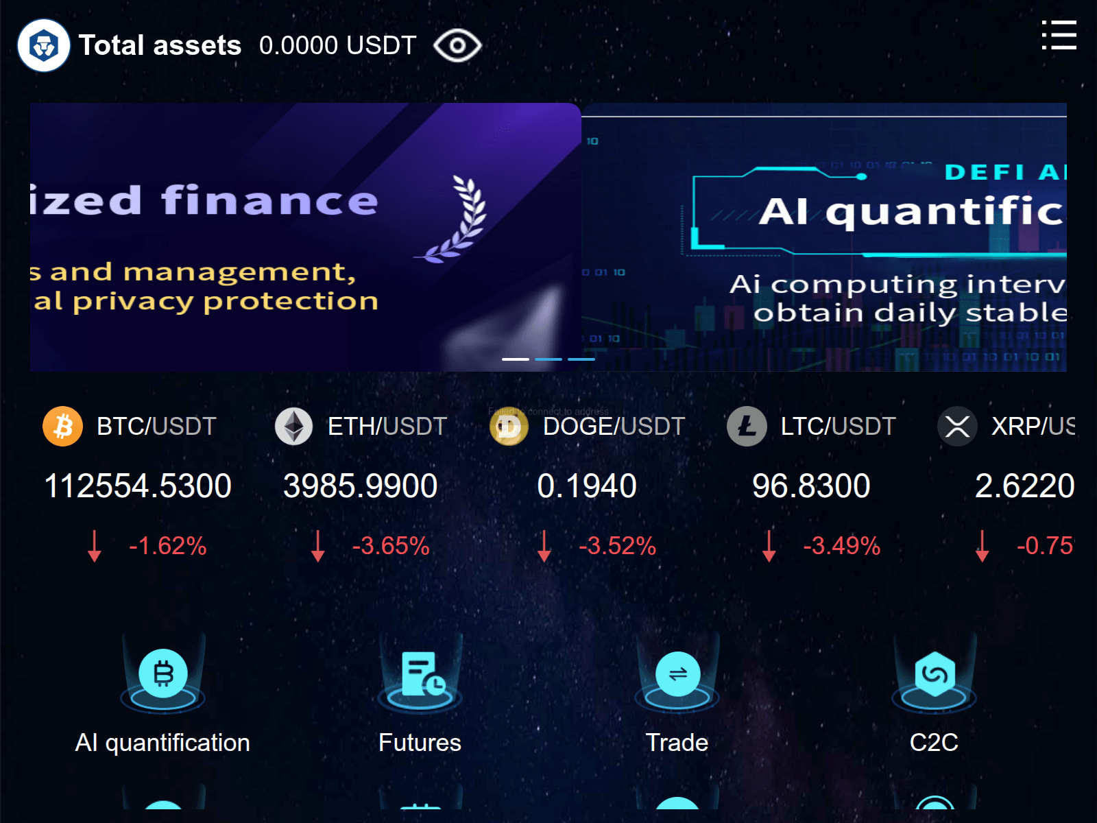 Screenshot of web3ai-defi.com