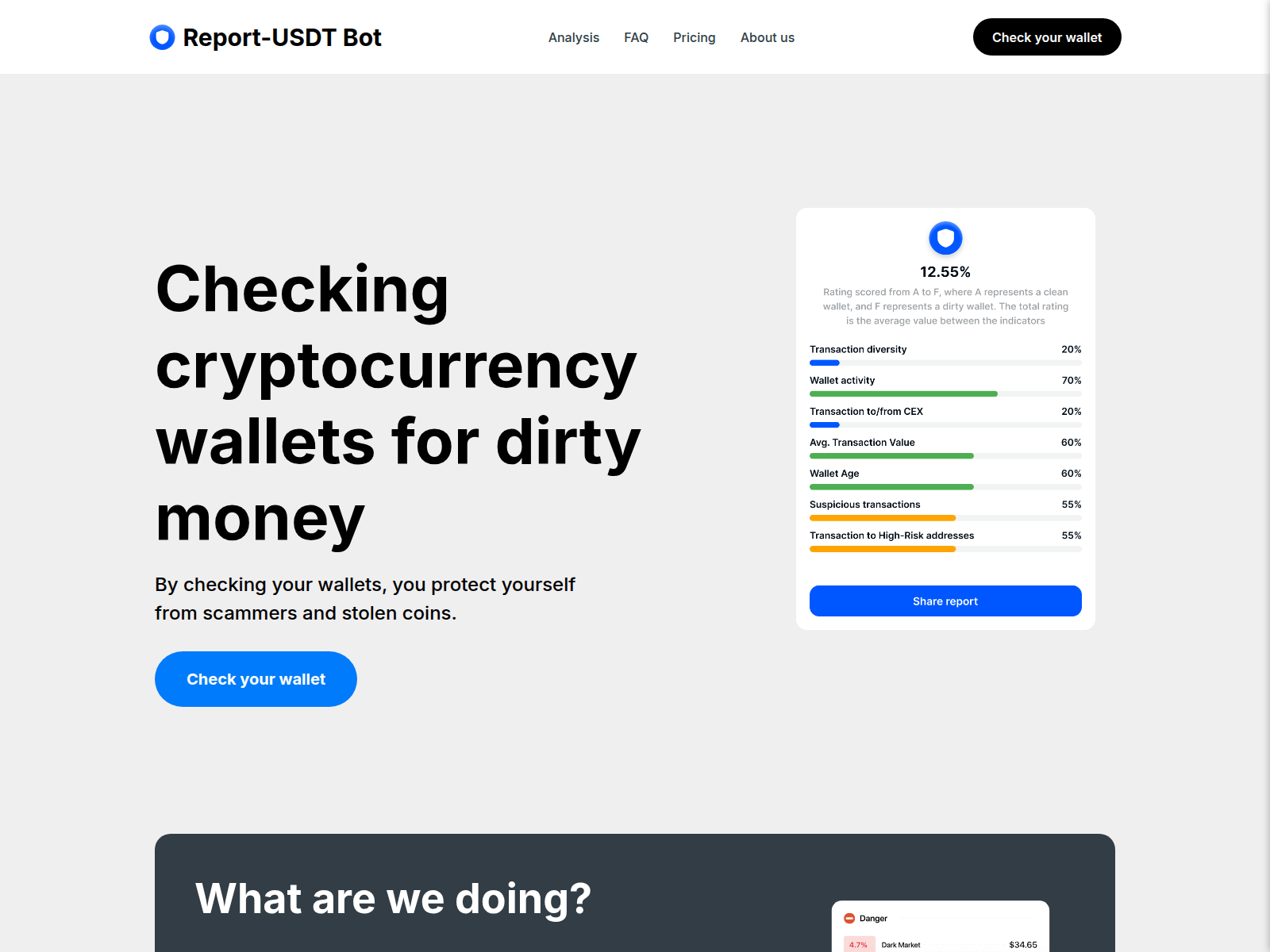 Screenshot of aml-dashboard.com