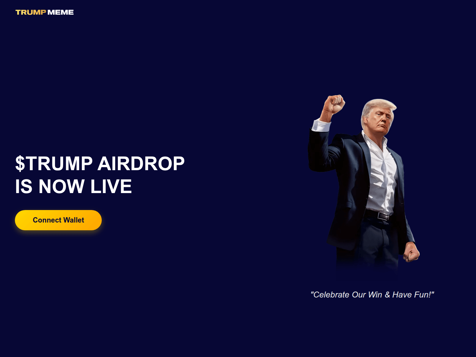 Screenshot of checktrumpmeme.com