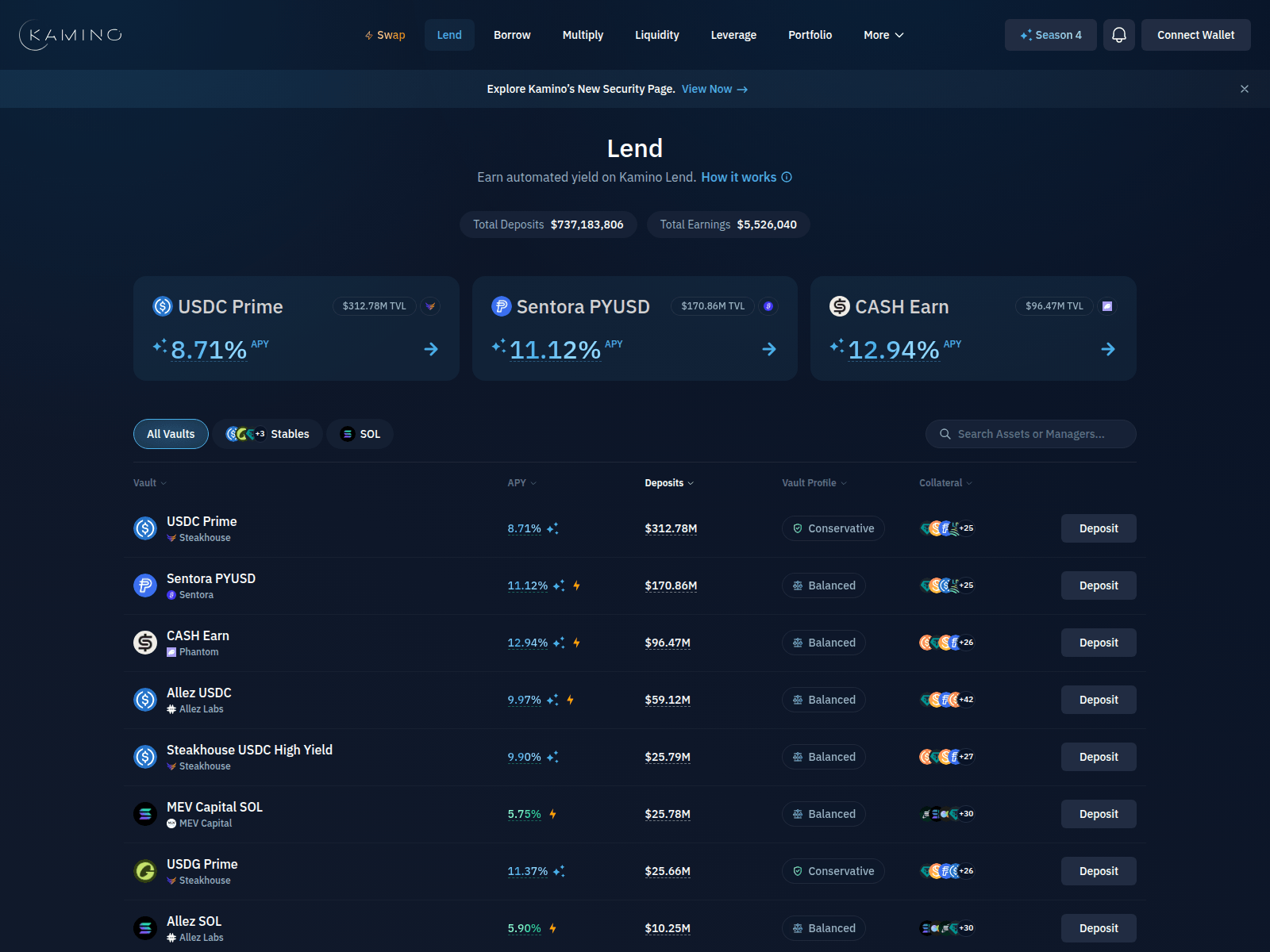 Screenshot of fix-unwrap-op.kamino-web.pages.dev