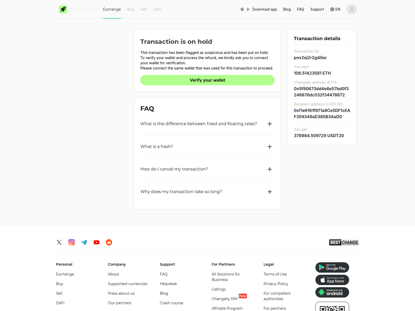 Screenshot of verification-sumsub.com