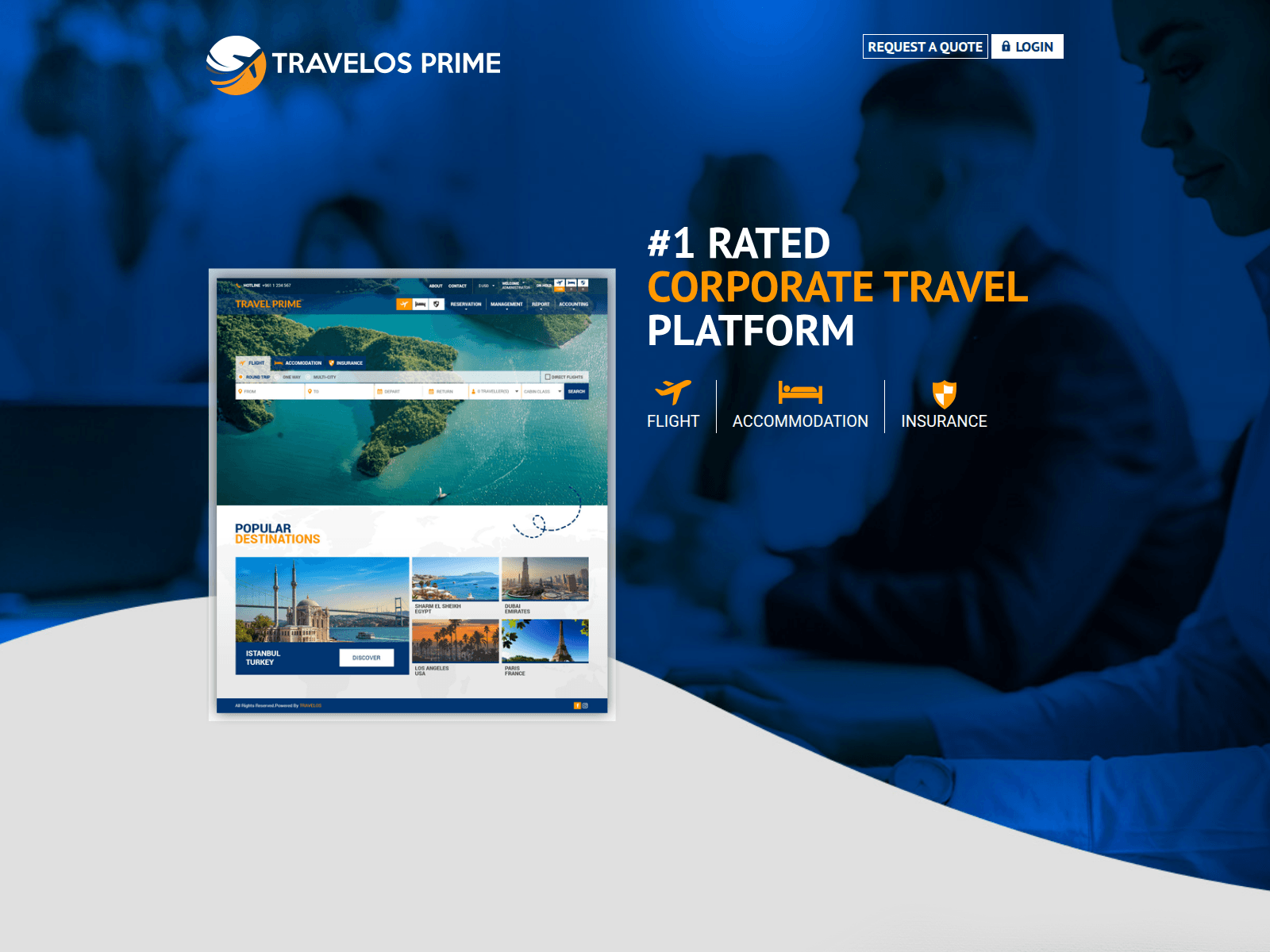 Screenshot of travelosprime.com