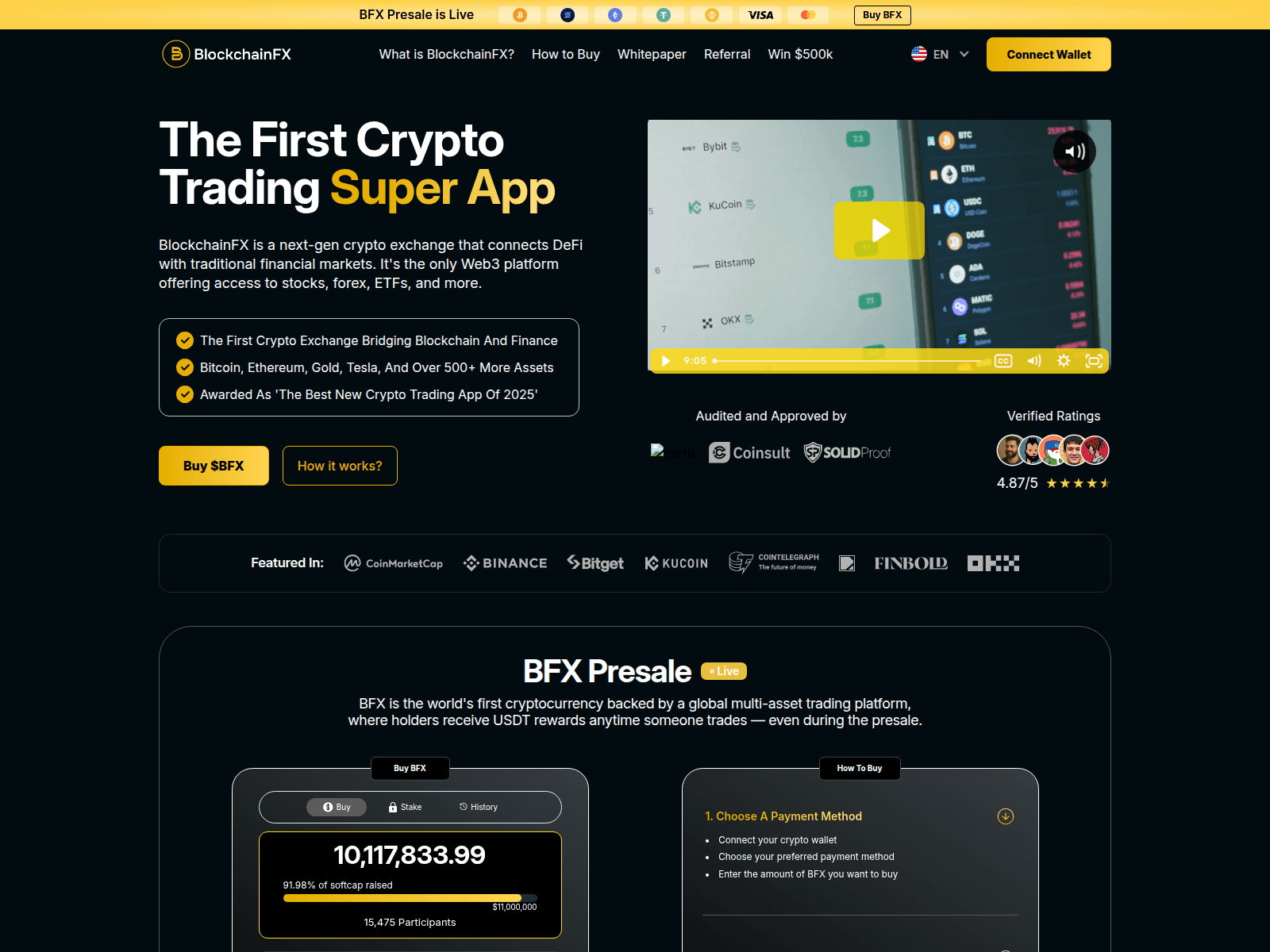 Screenshot of blockchainfx.online
