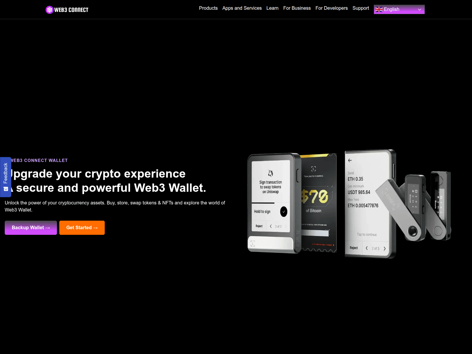 Screenshot of thesecuredweb3connect.com