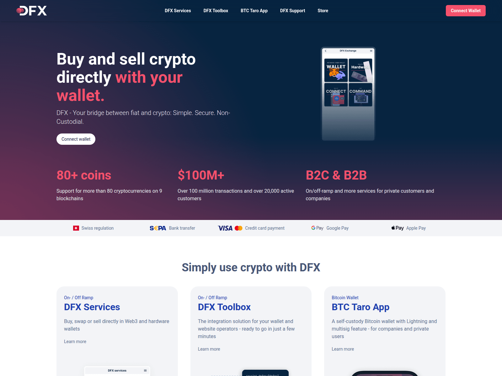 Screenshot of dfx-services.vercel.app