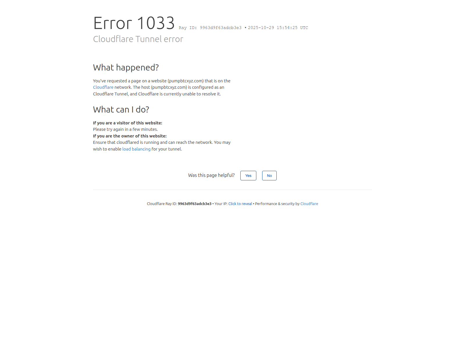 Forensic screenshot of pumpbtcxyz.com