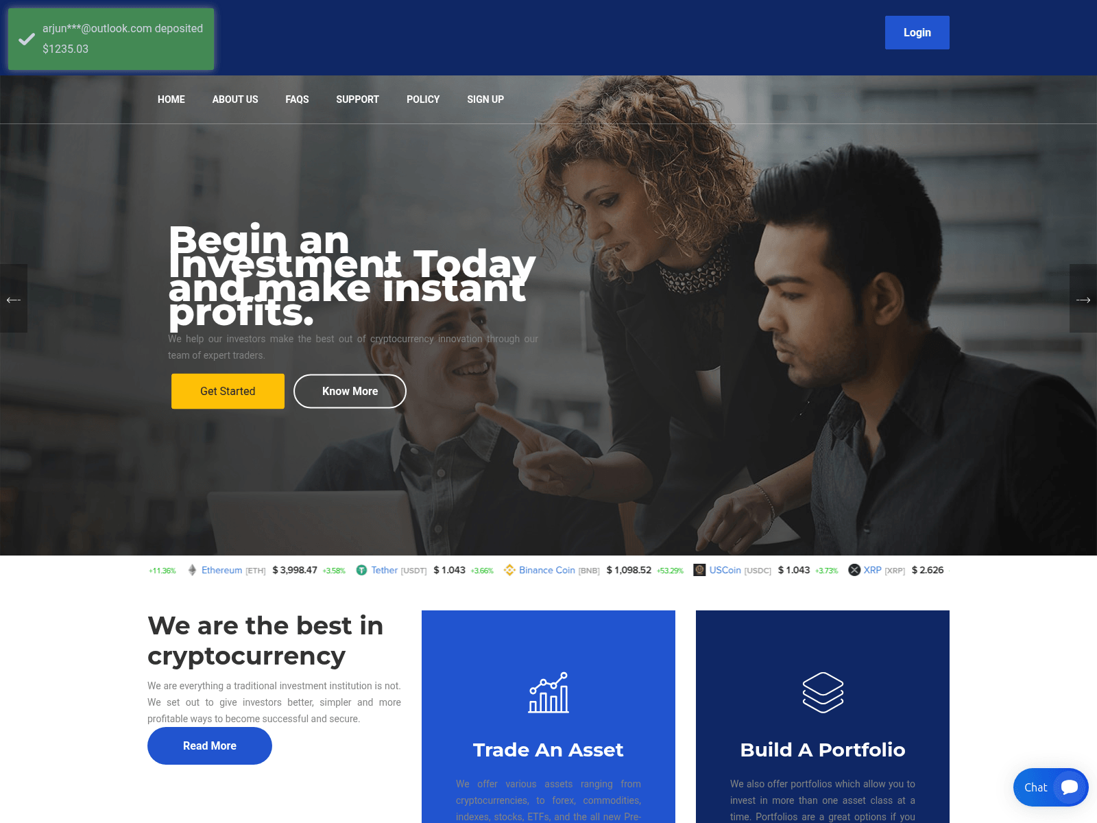 Screenshot of piako-finance.com