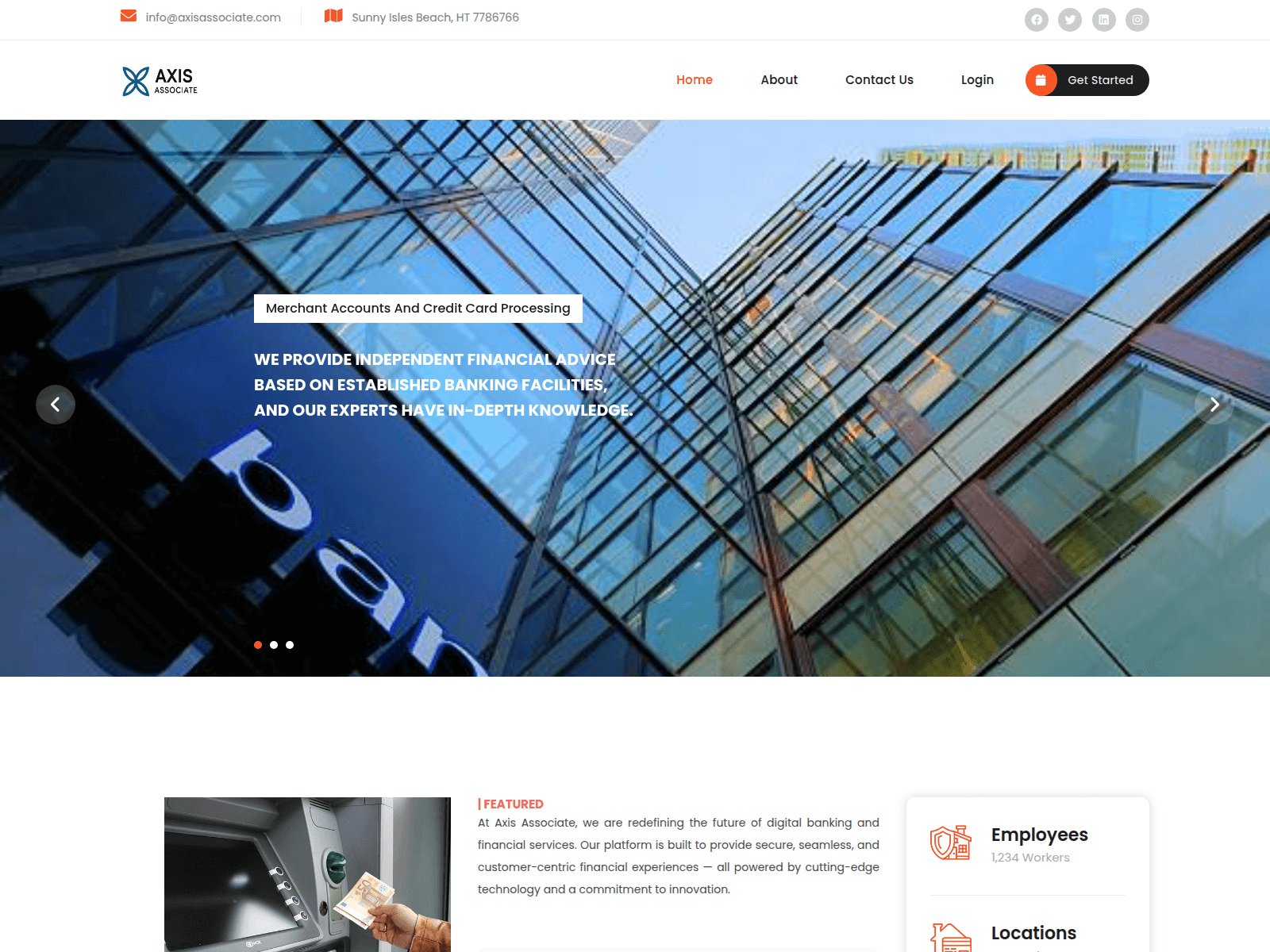 Screenshot of axisassociate.com