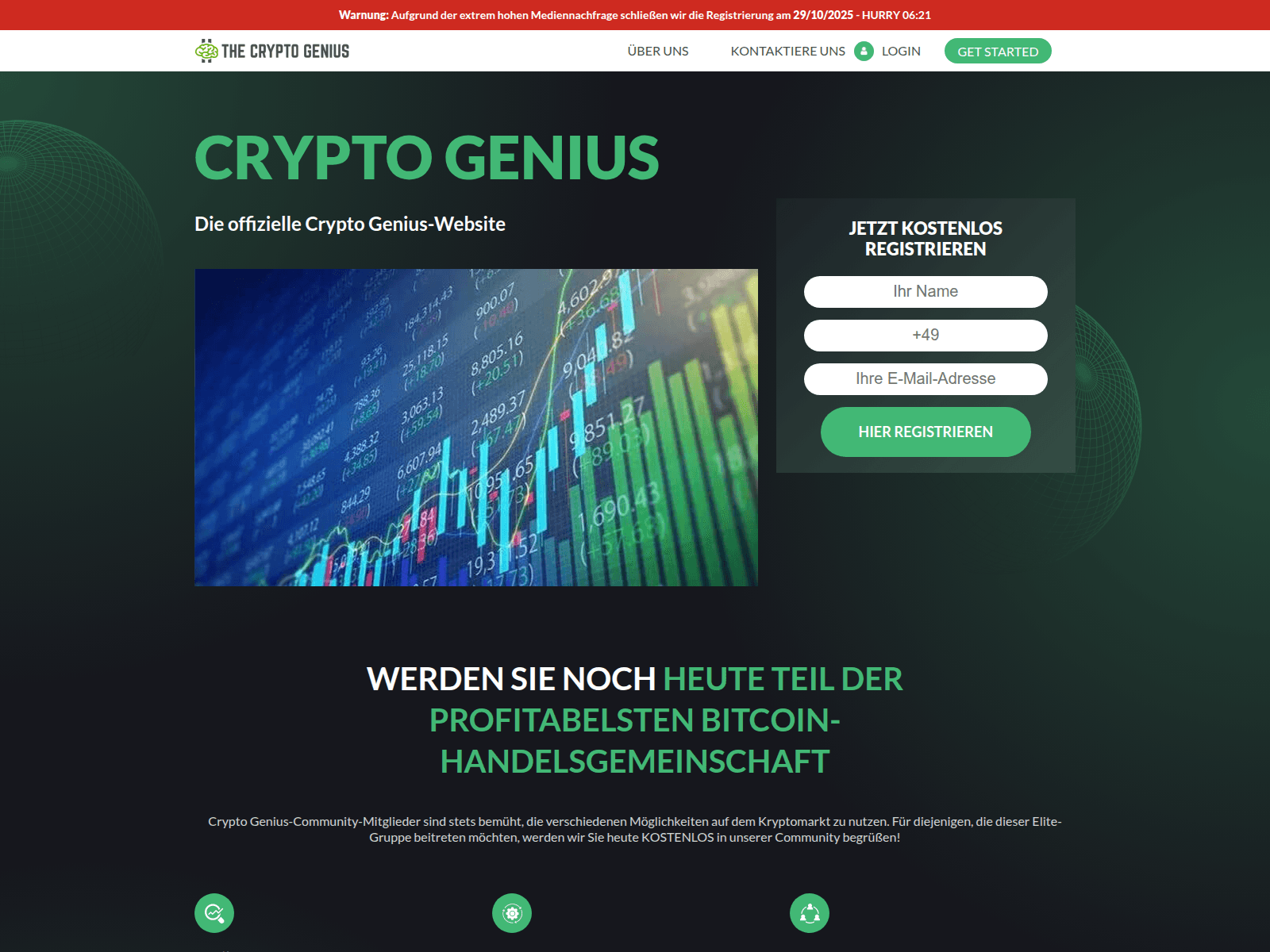 Screenshot of geniuscrypto.one2xcart.top