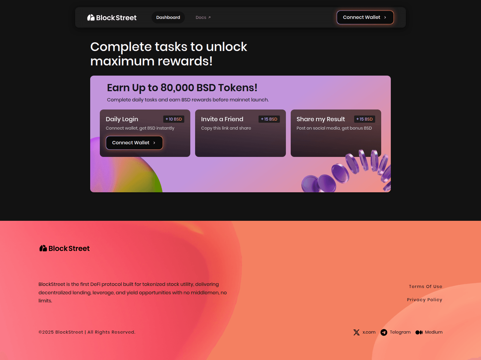 Screenshot of blockstreet-money.xyz