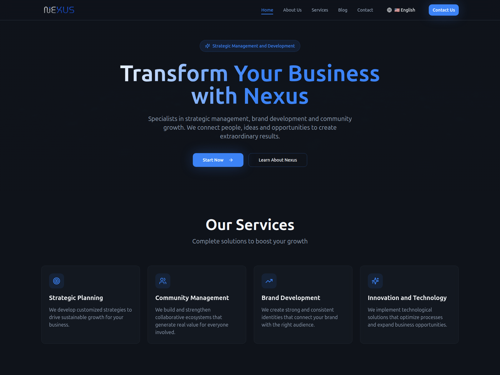 Screenshot of nexuscompanys.vercel.app