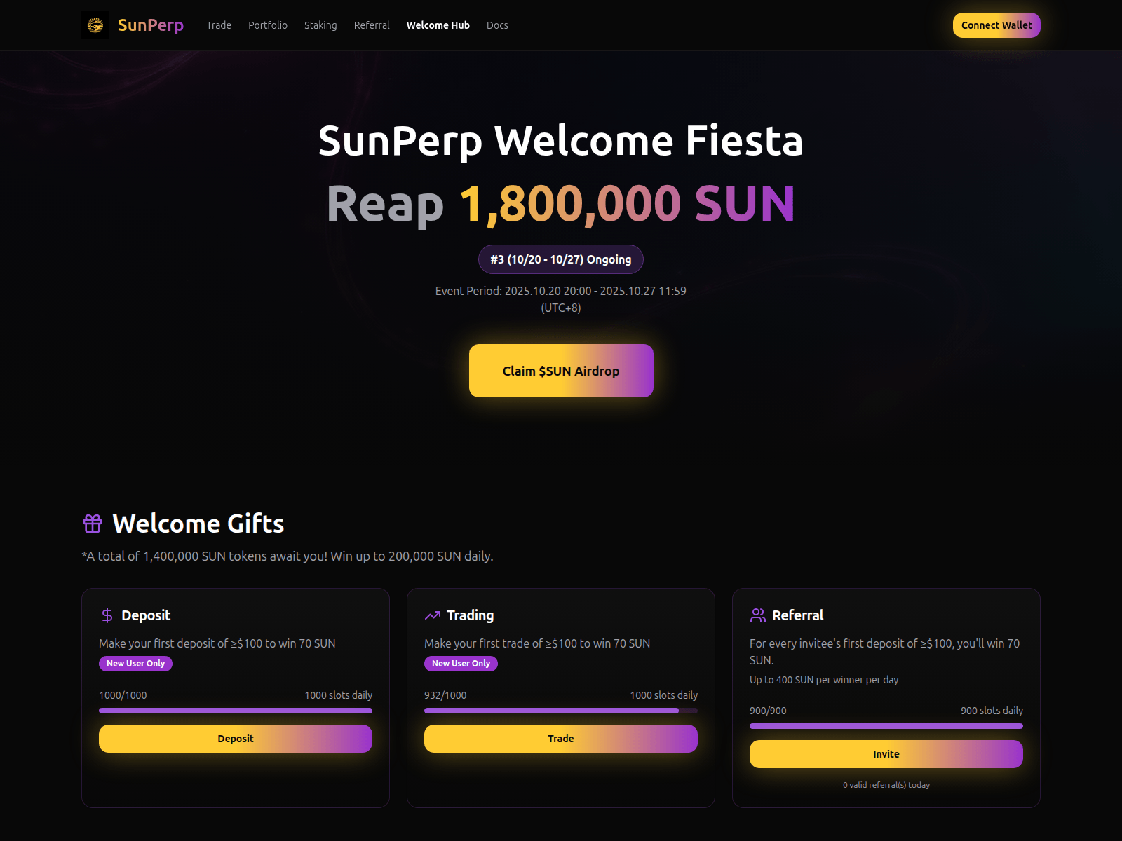 Screenshot of sunperpreward.info