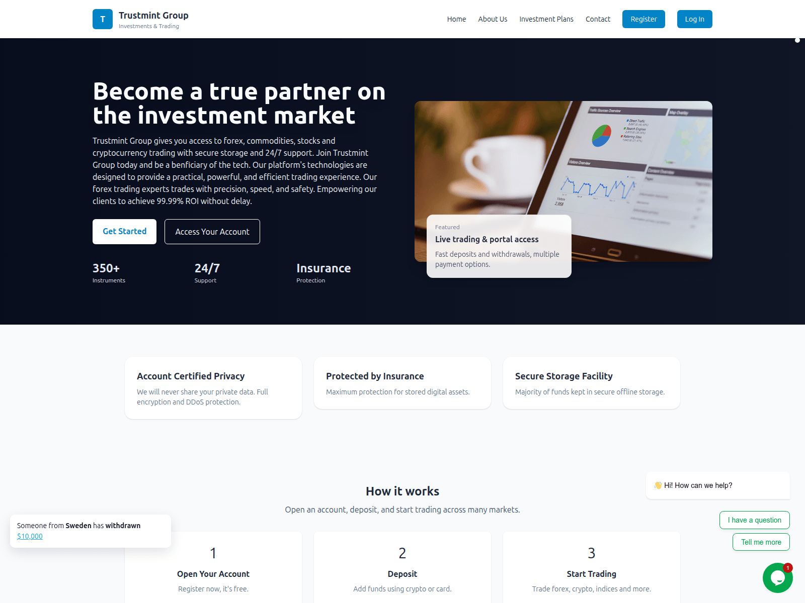 Screenshot of trustmint.live