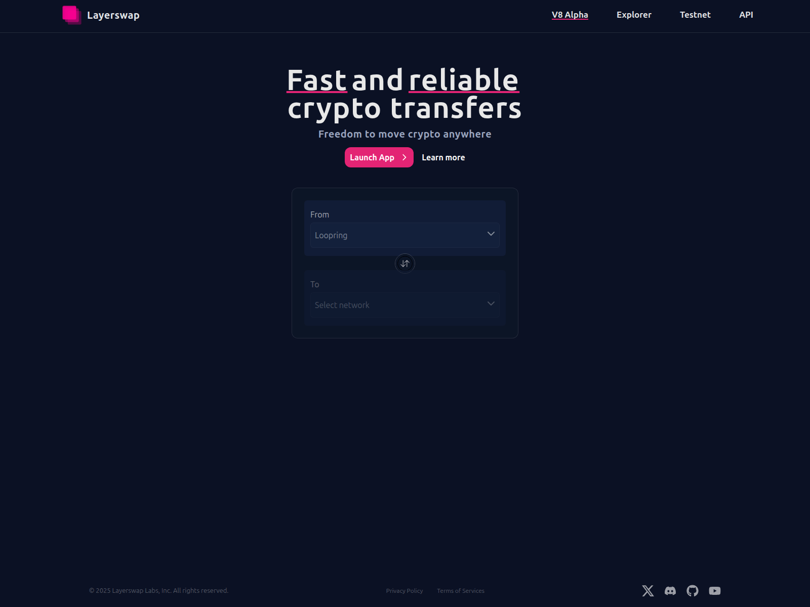 Screenshot of v2-layerswap.com