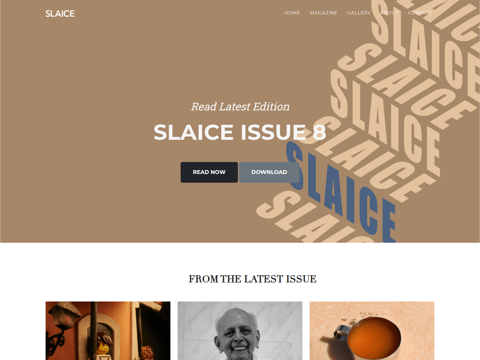 Screenshot of slaice.in