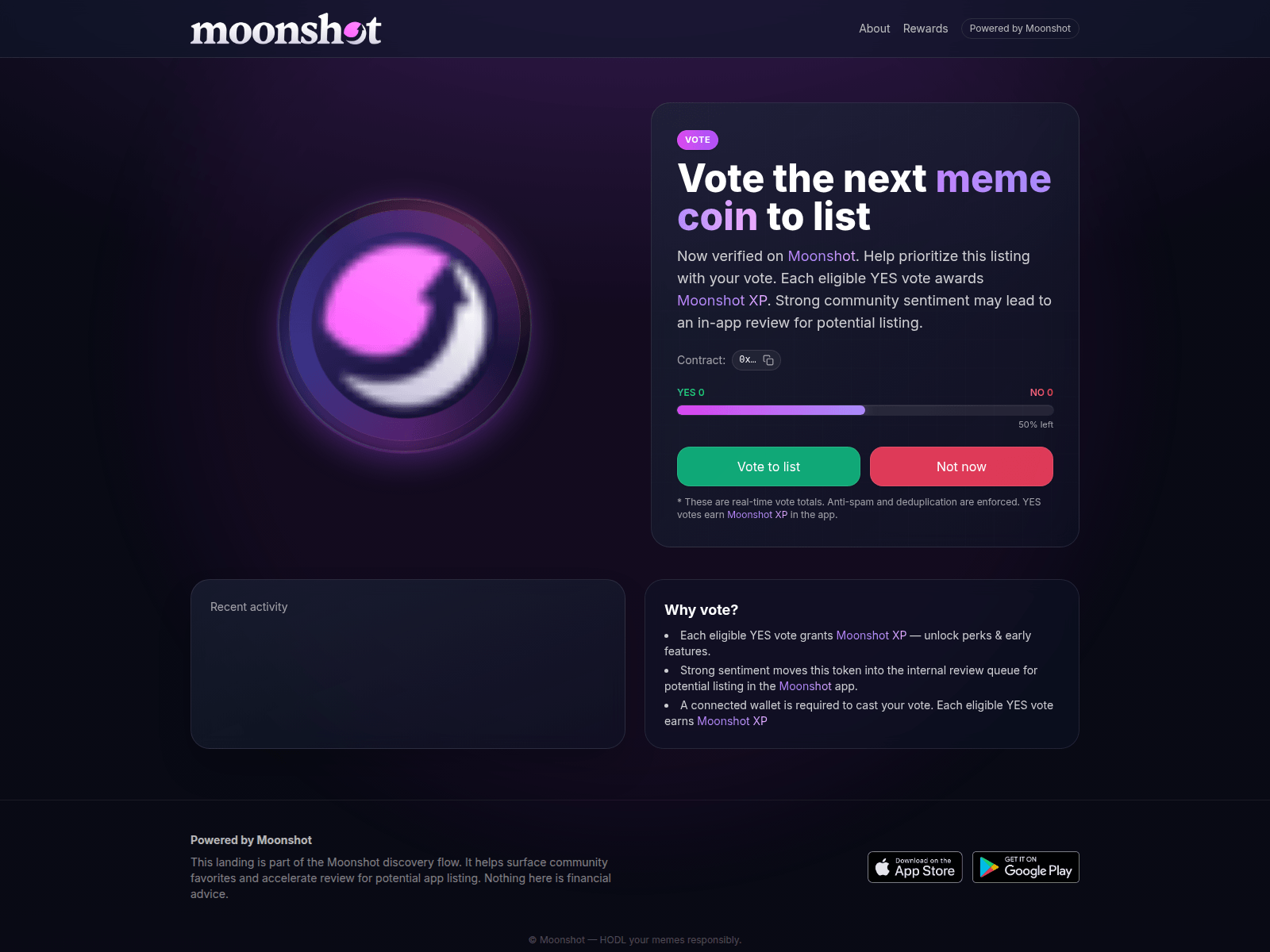 Screenshot of moonshot-votes.app