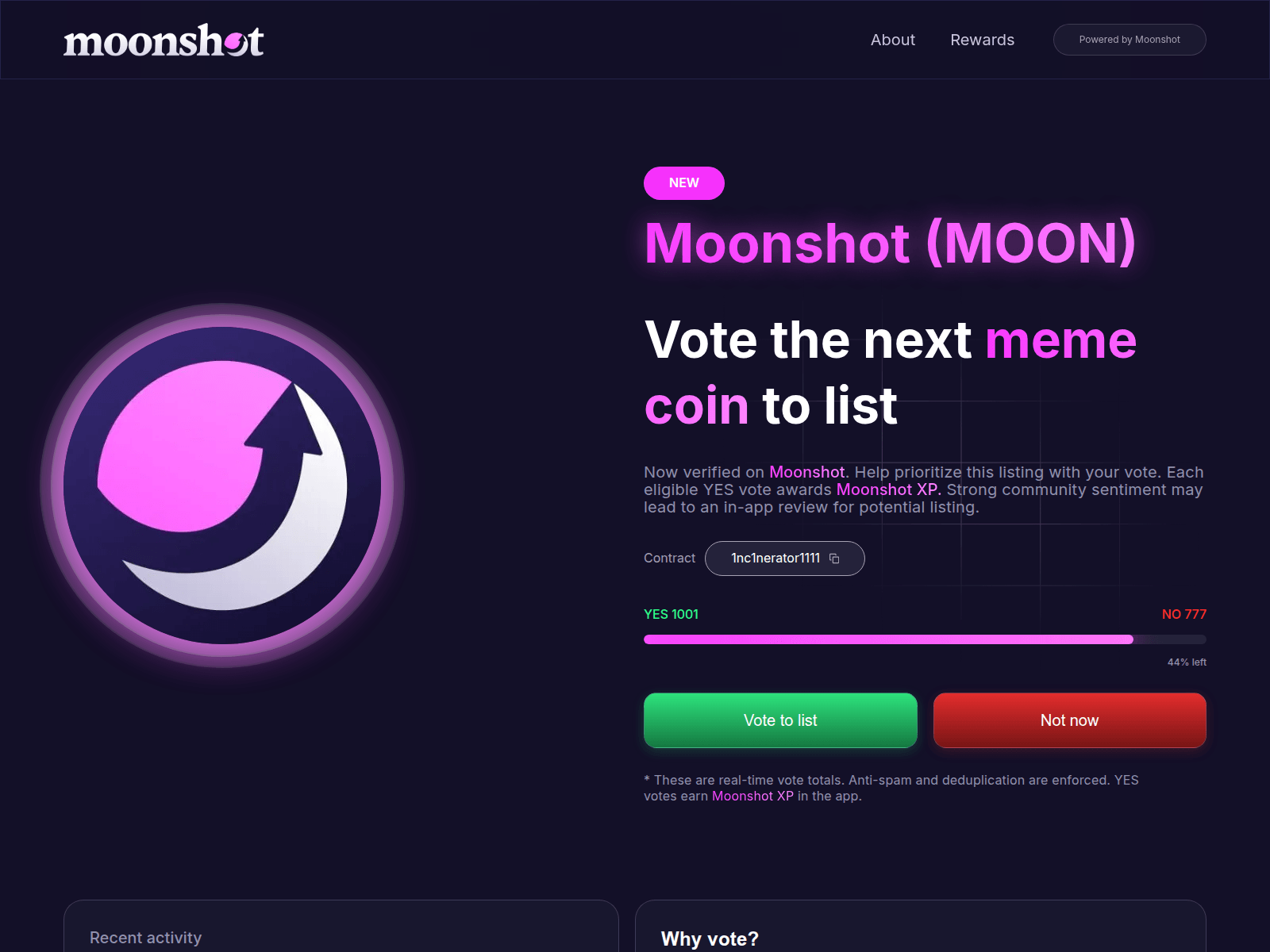 Screenshot of moonshots.help