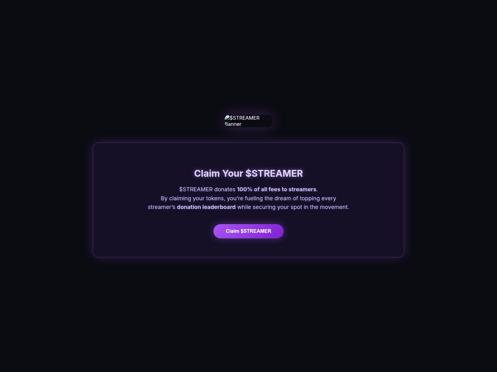 Screenshot of streamercoin-live.com