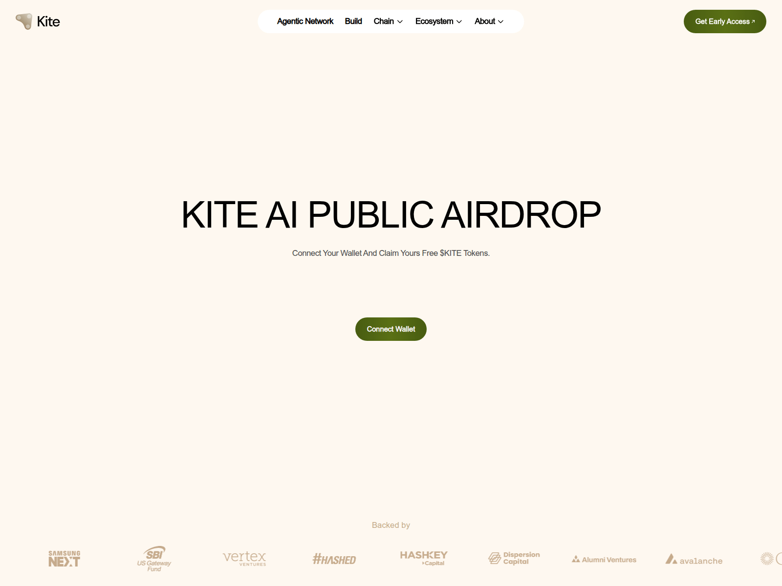 Screenshot of kite-ai.xyz