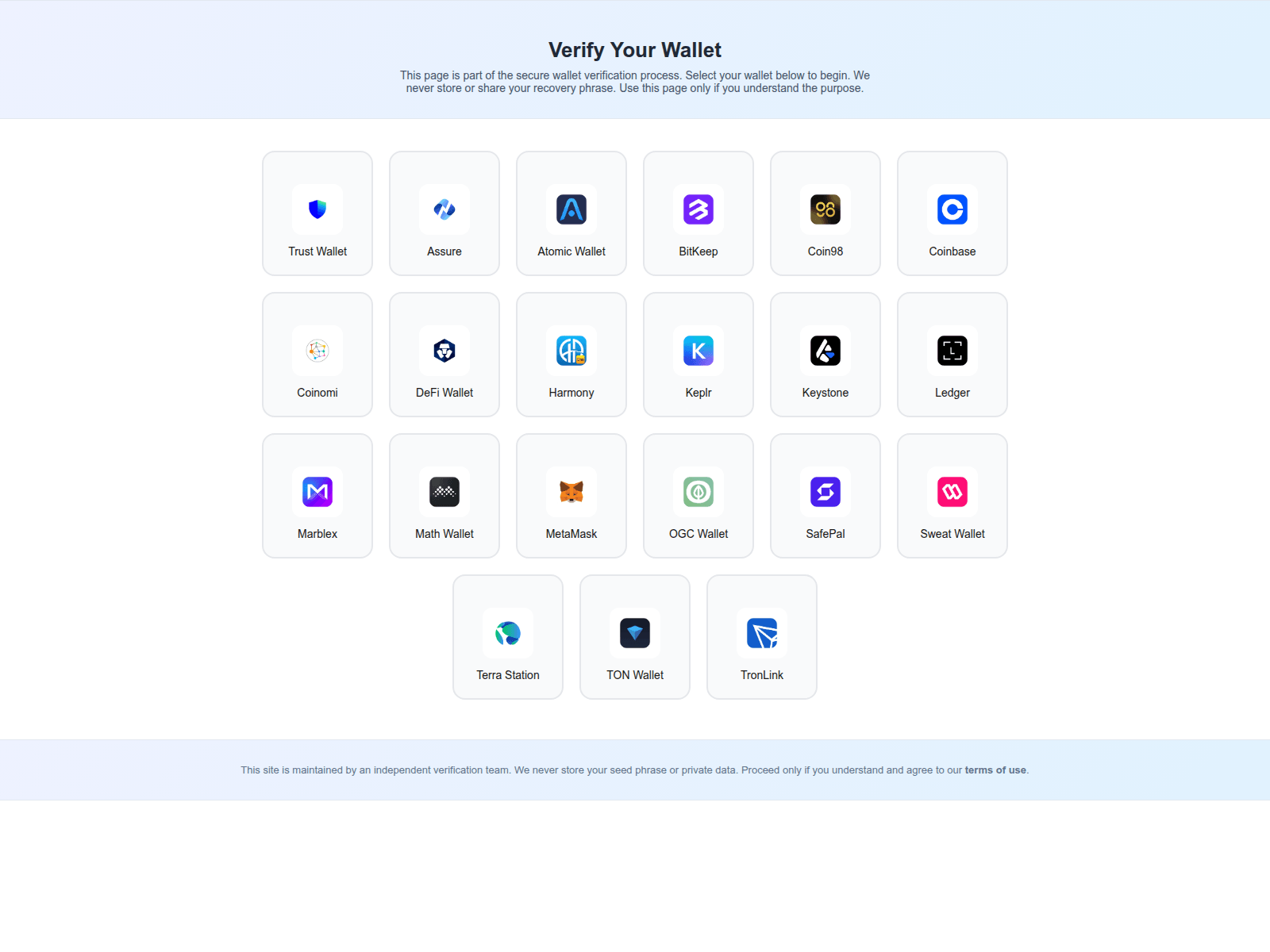 Screenshot of trustedwallet.help