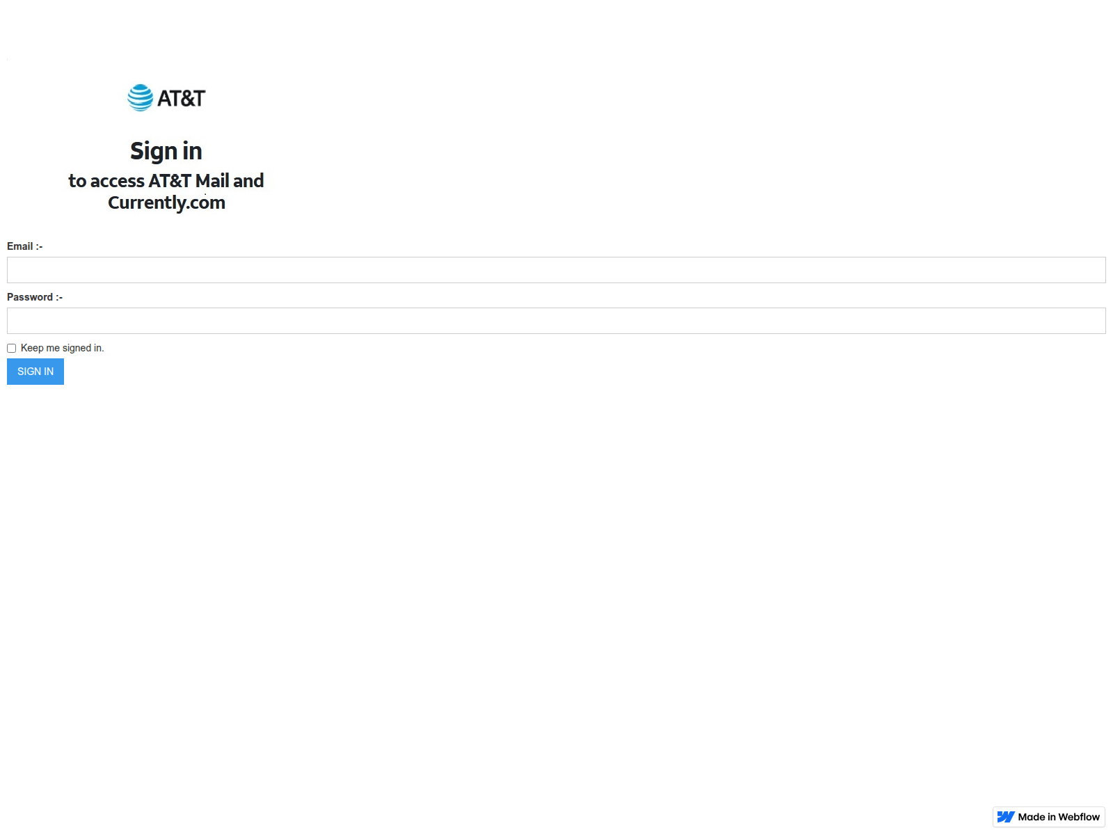 Screenshot of at98999.webflow.io