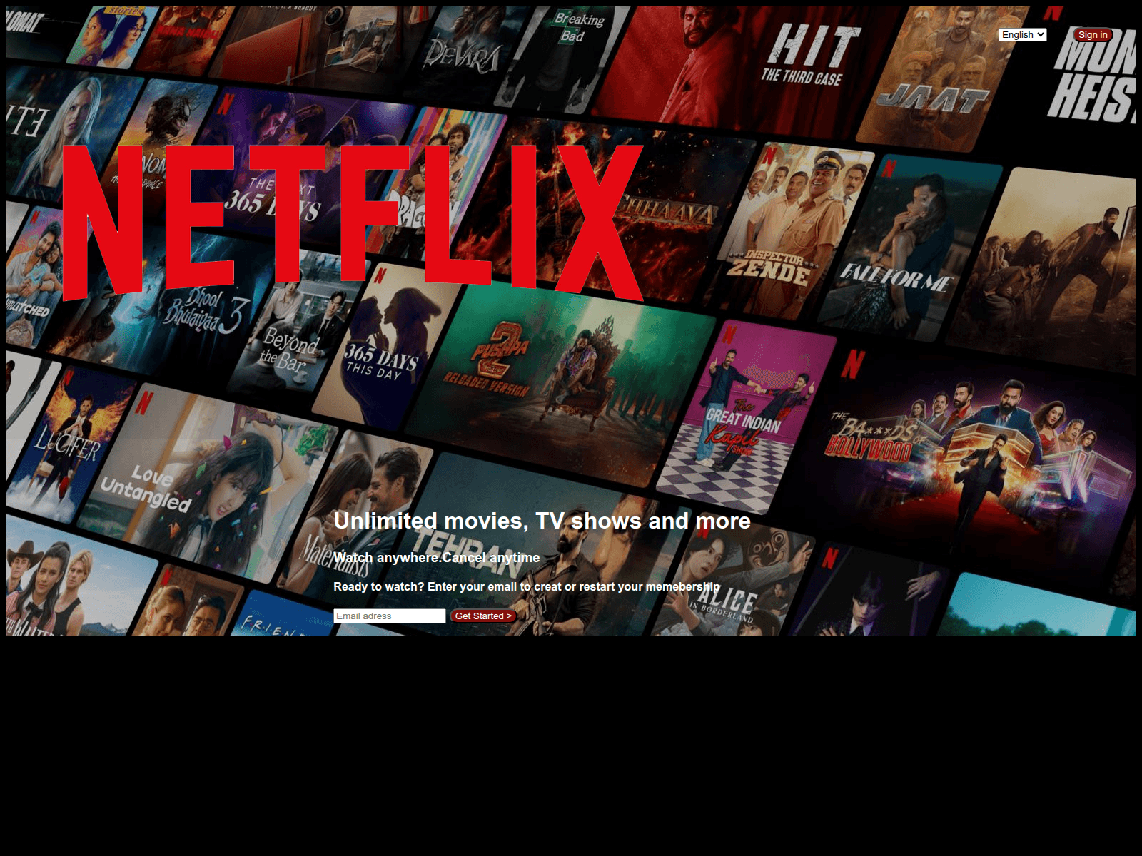 Screenshot of justin.netflix.project.enorde.com
