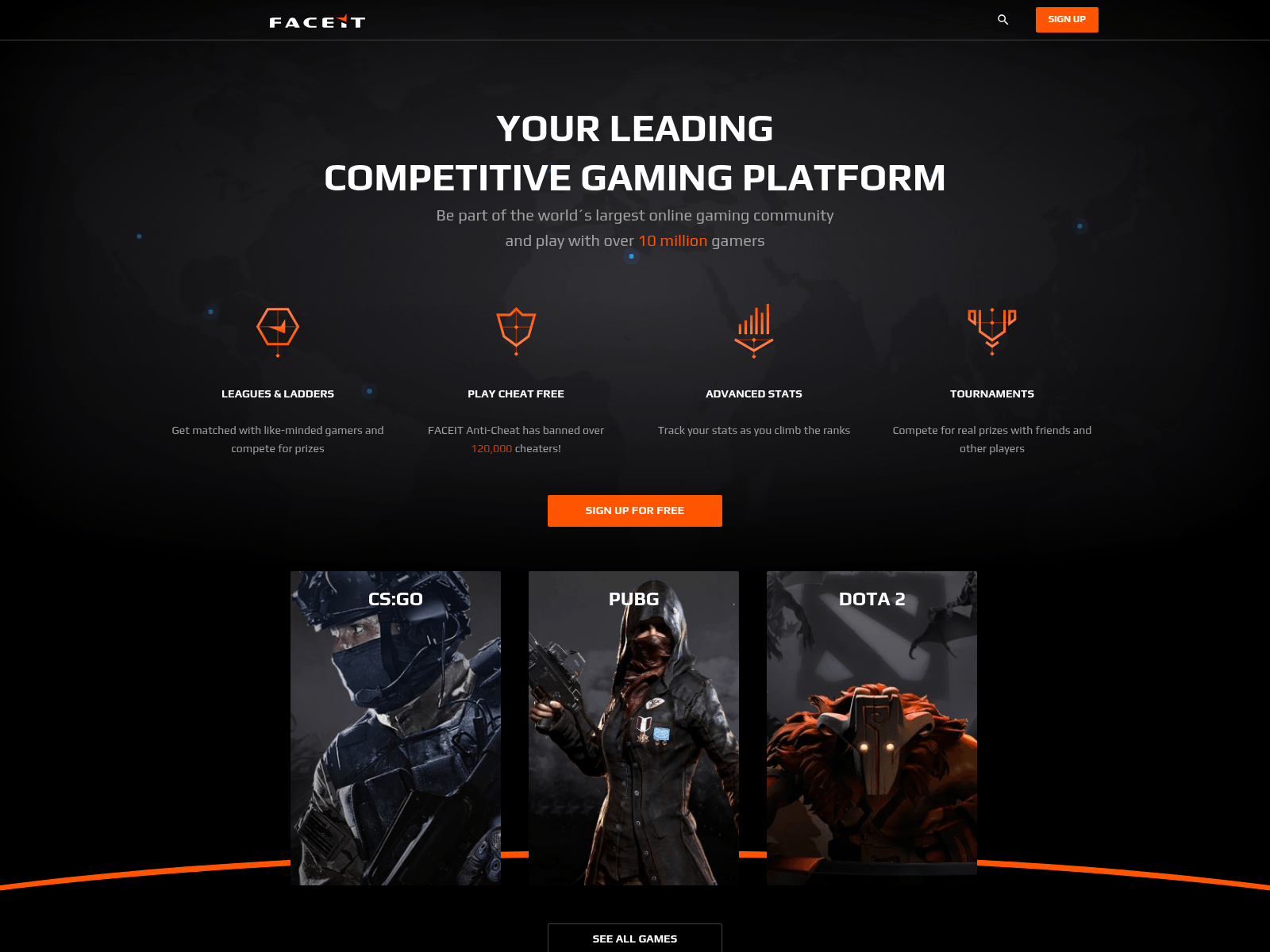 Screenshot of faceit.verifytf2.com
